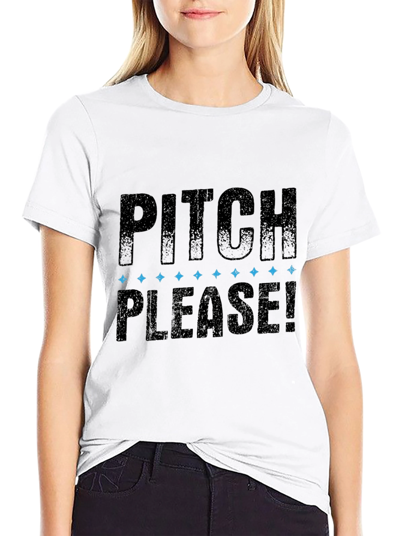 Pitch Please! Mens Black Graphic T-Shirt
