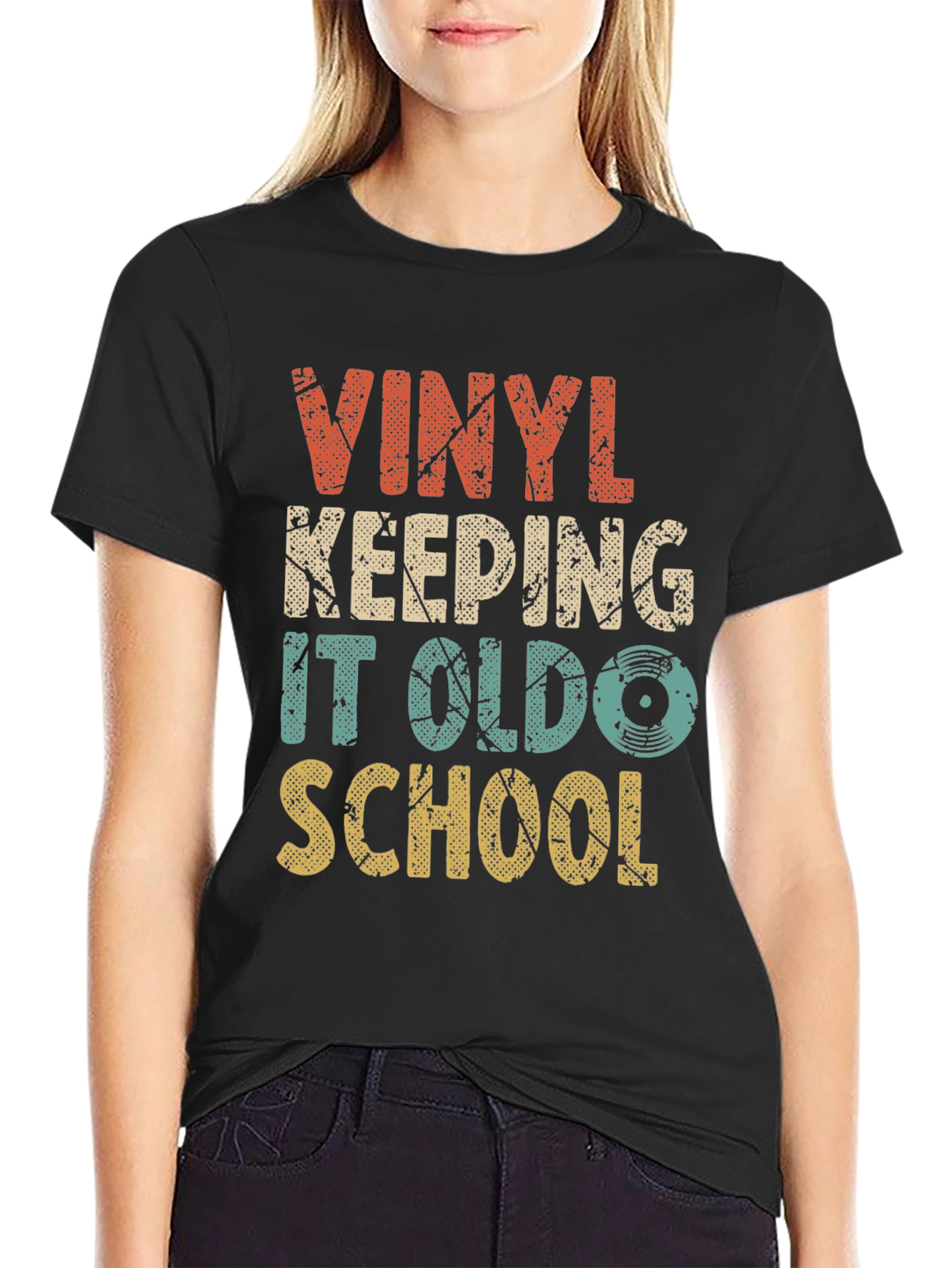 Vinyl Keeping It Old School Graphic Tee