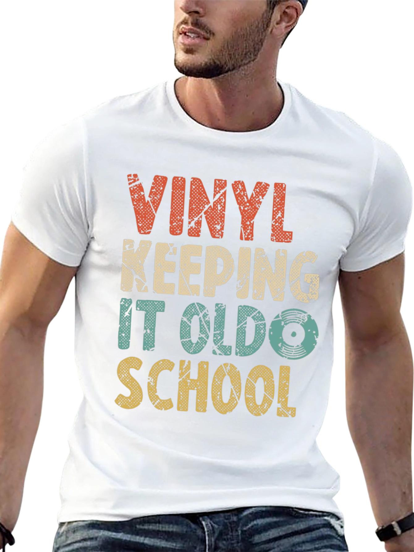 Vinyl Keeping It Old School Graphic Tee