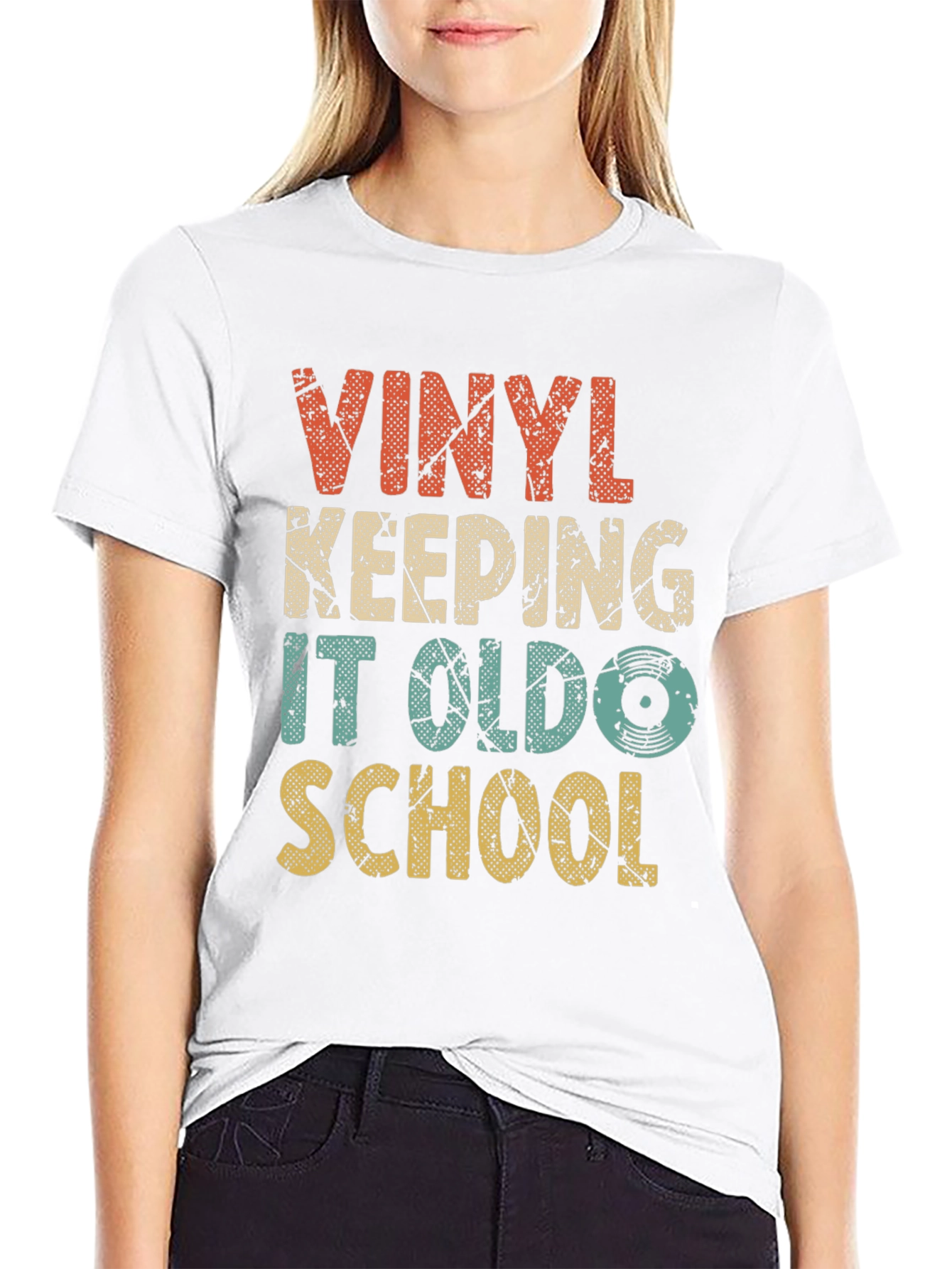 Vinyl Keeping It Old School Graphic Tee