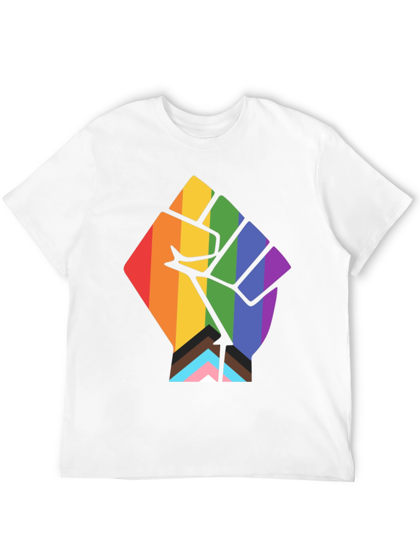 Pride Fist T-Shirt - Black - LGBTQ+ Ally