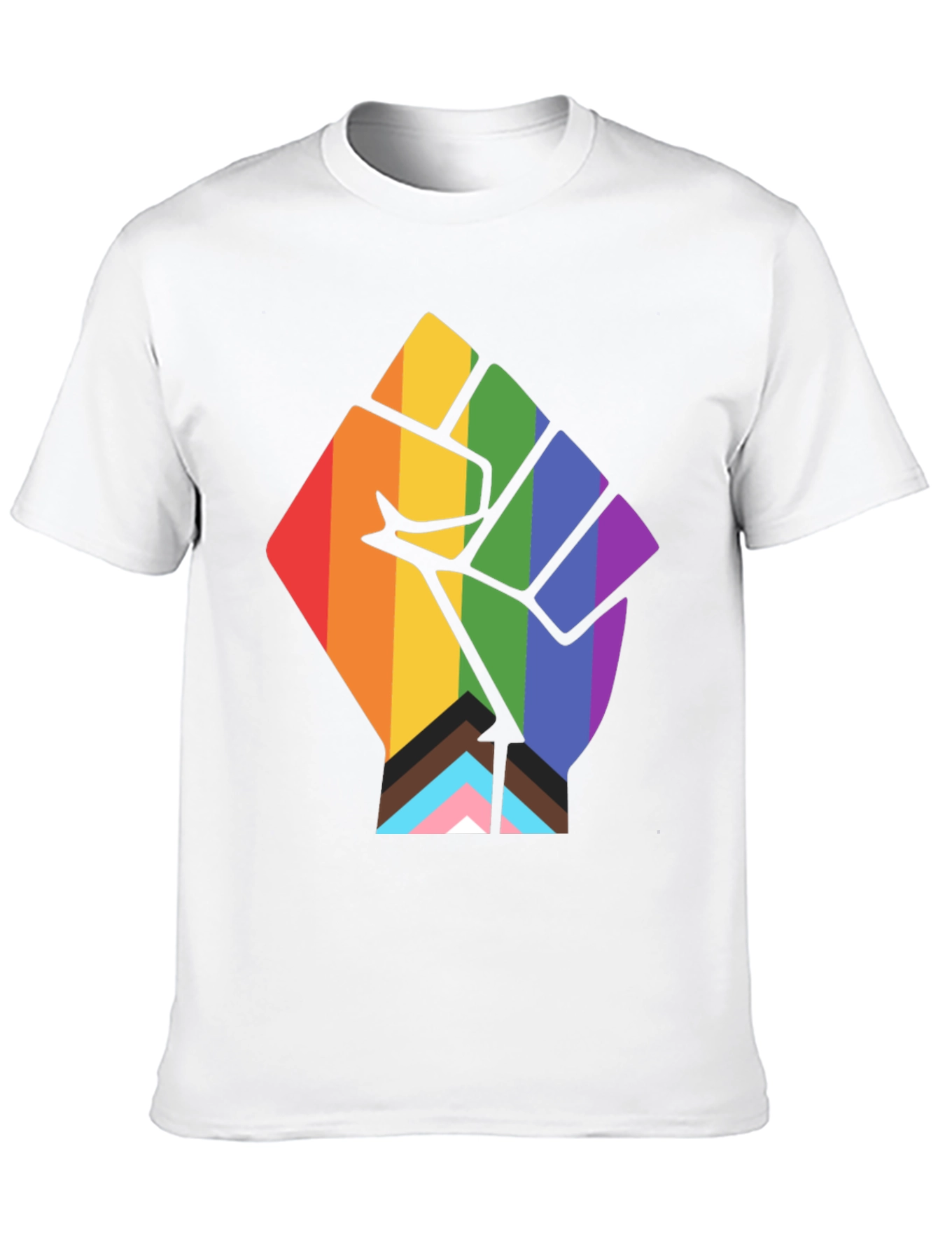 Pride Fist T-Shirt - Black - LGBTQ+ Ally