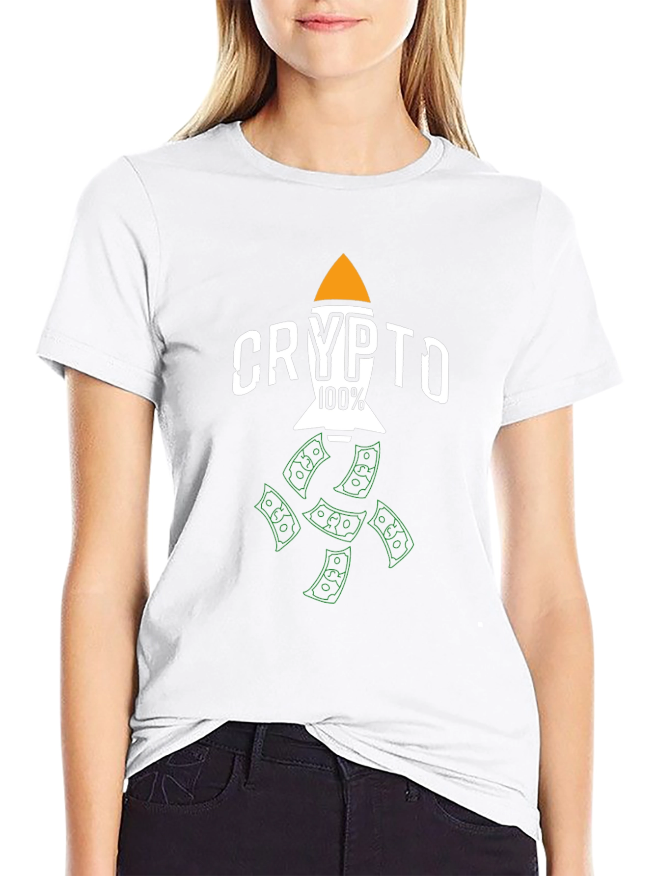 Crypto Rocket 100% T-Shirt