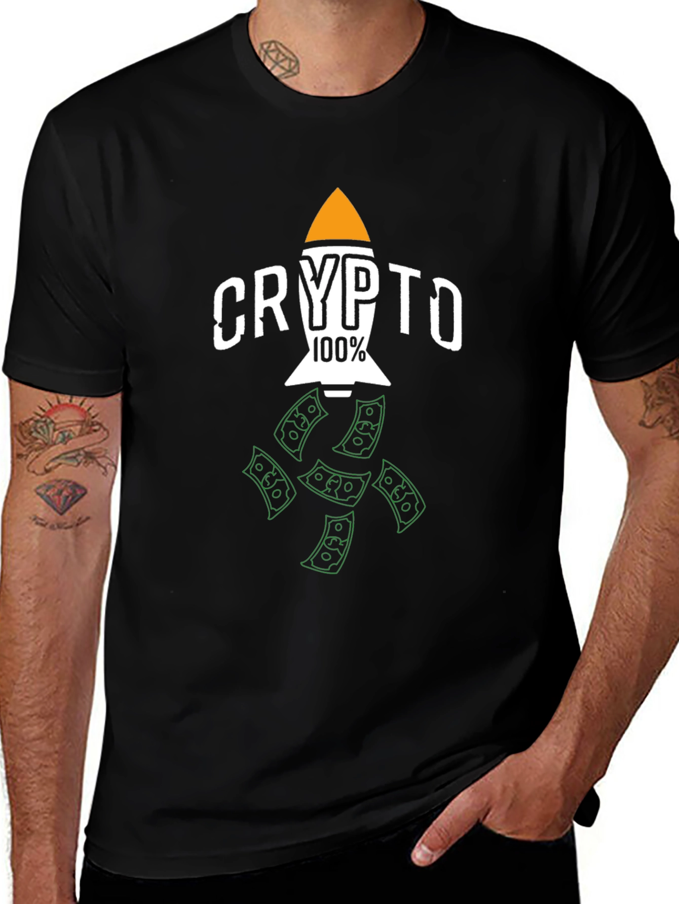 Crypto Rocket 100% T-Shirt