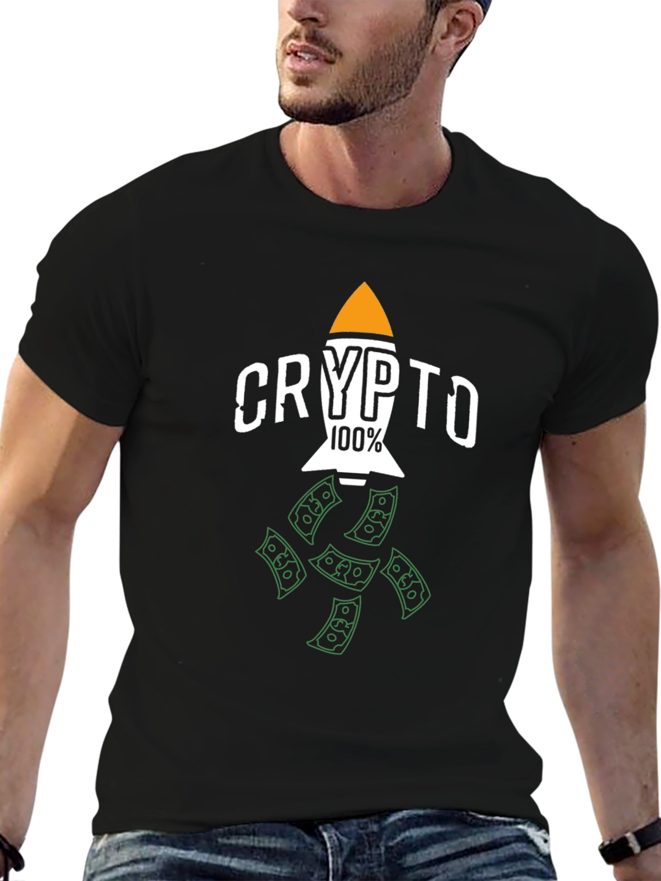 Crypto Rocket 100% T-Shirt