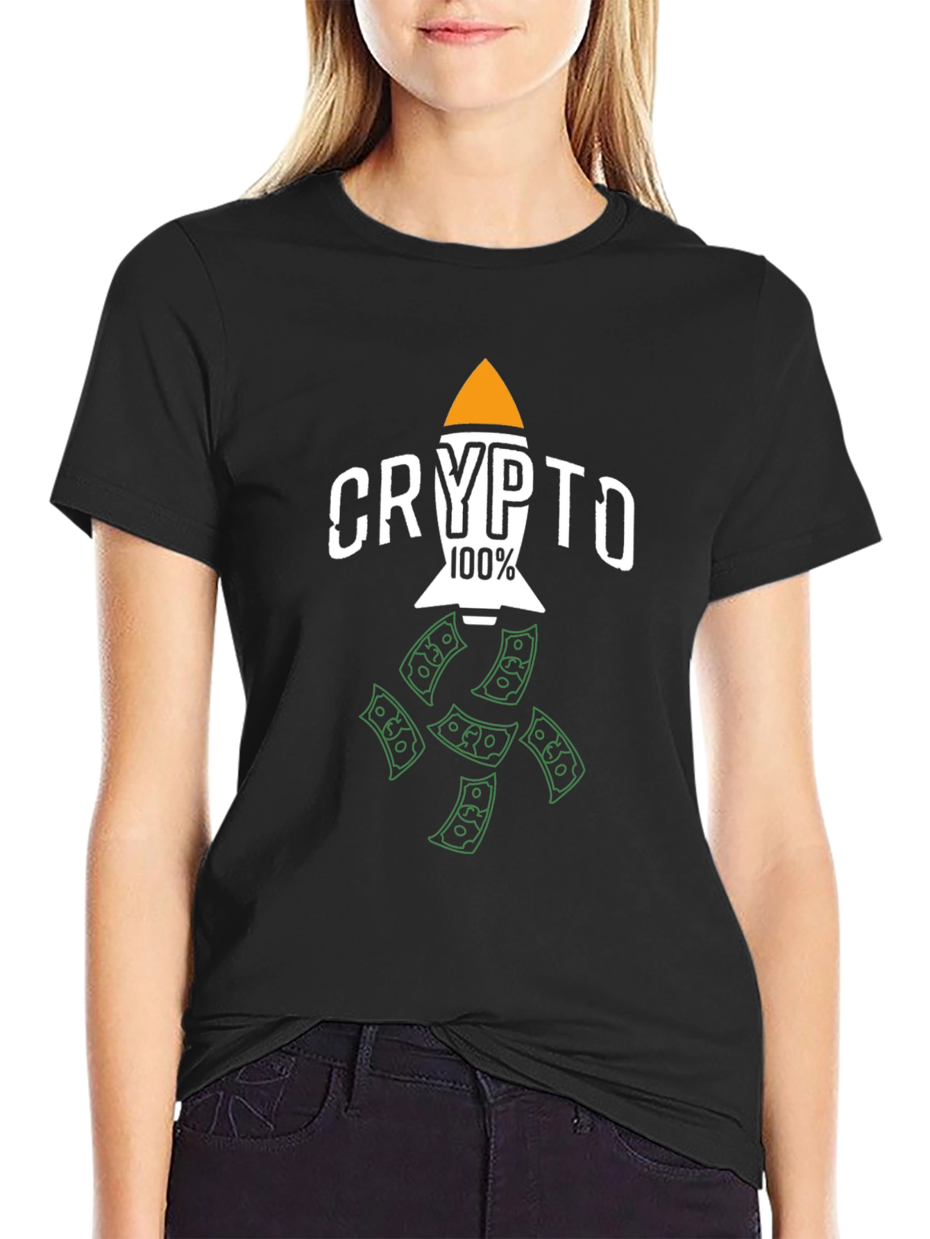 Crypto Rocket 100% T-Shirt