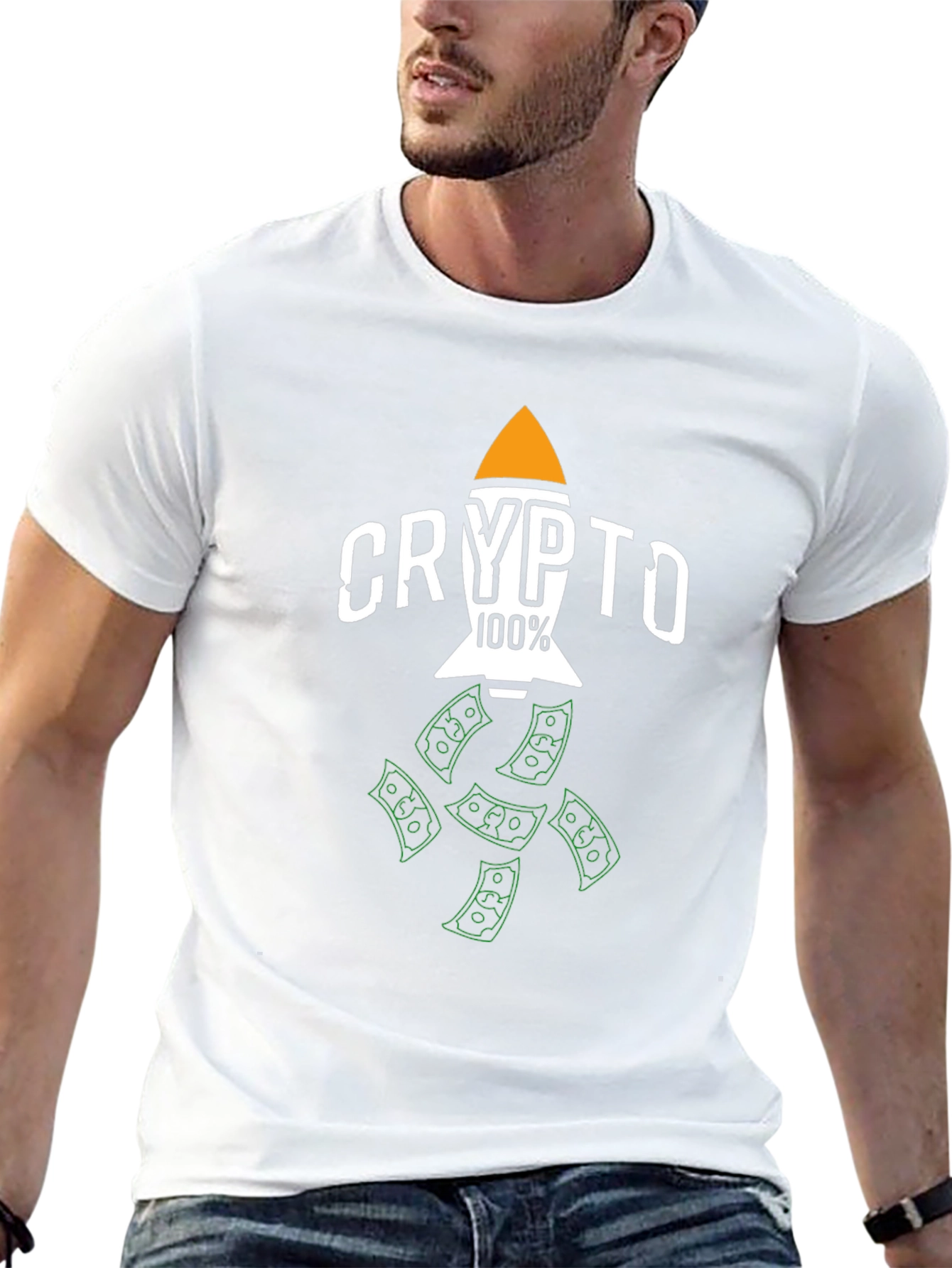 Crypto Rocket 100% T-Shirt