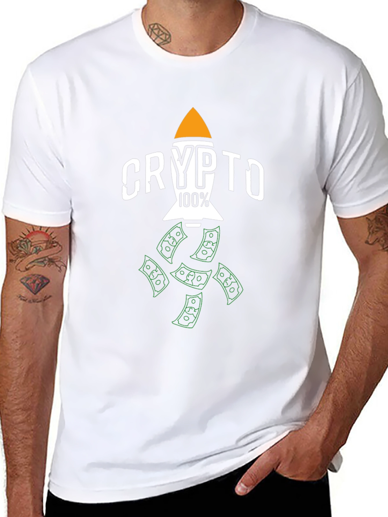 Crypto Rocket 100% T-Shirt