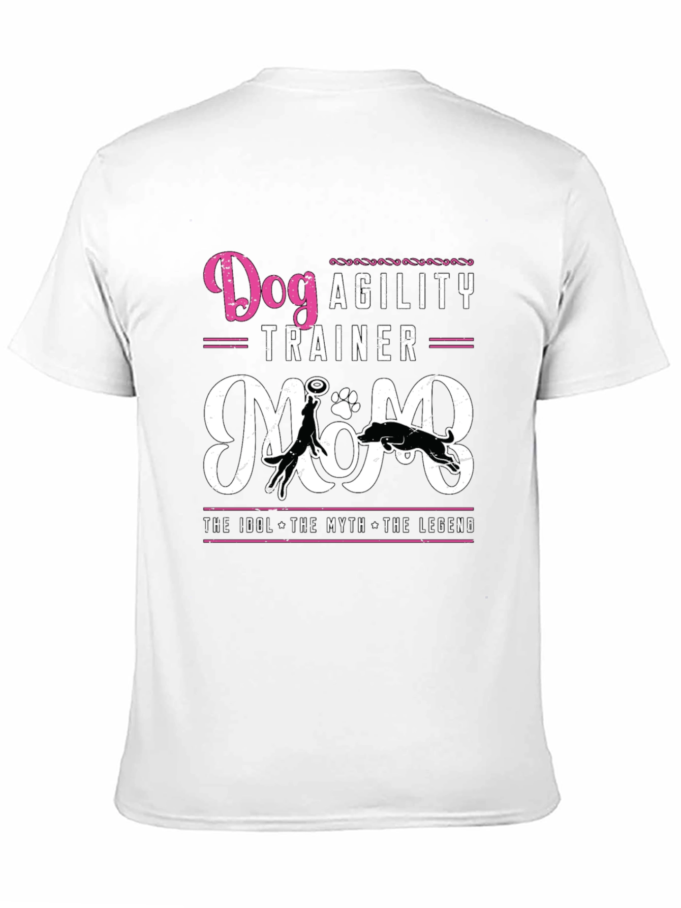 Dog Agility Trainer Mom T-Shirt - Black