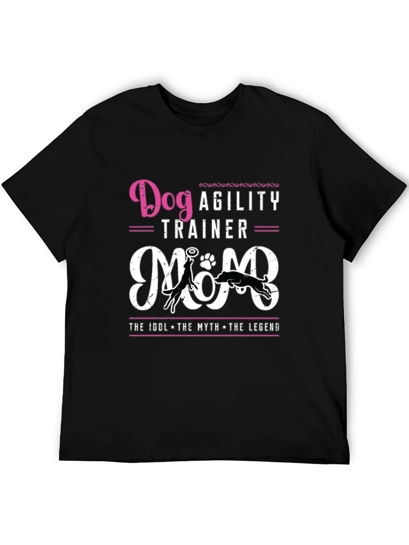 Dog Agility Trainer Mom T-Shirt - Black