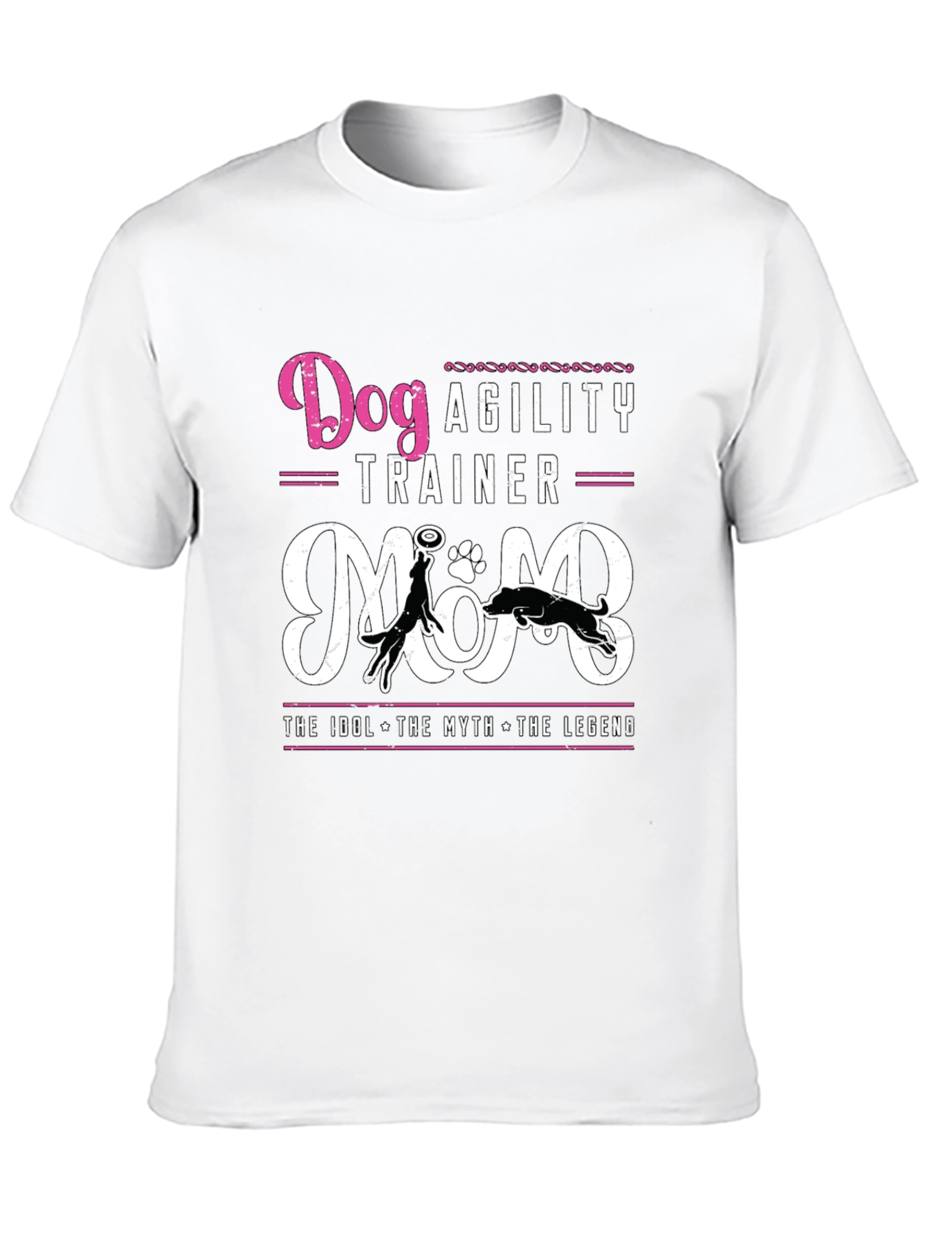 Dog Agility Trainer Mom T-Shirt - Black
