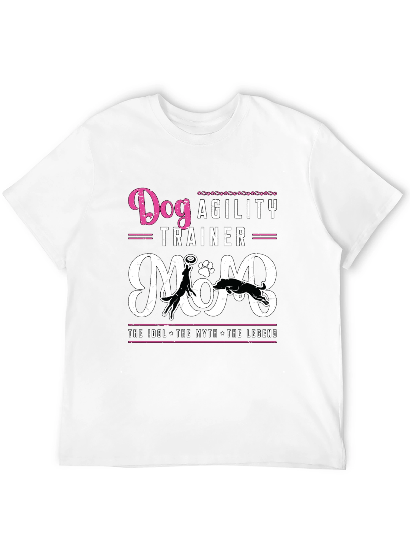 Dog Agility Trainer Mom T-Shirt - Black