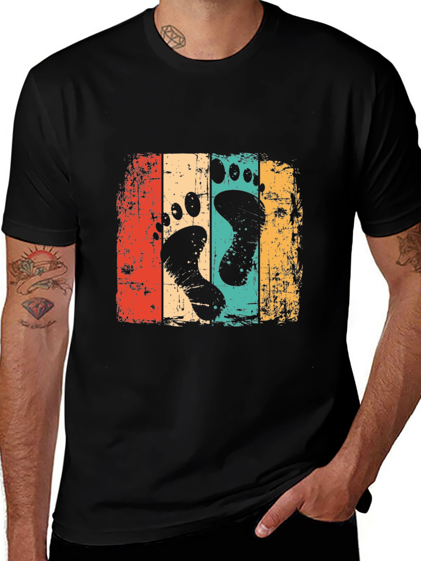Retro Footprint Graphic Tee