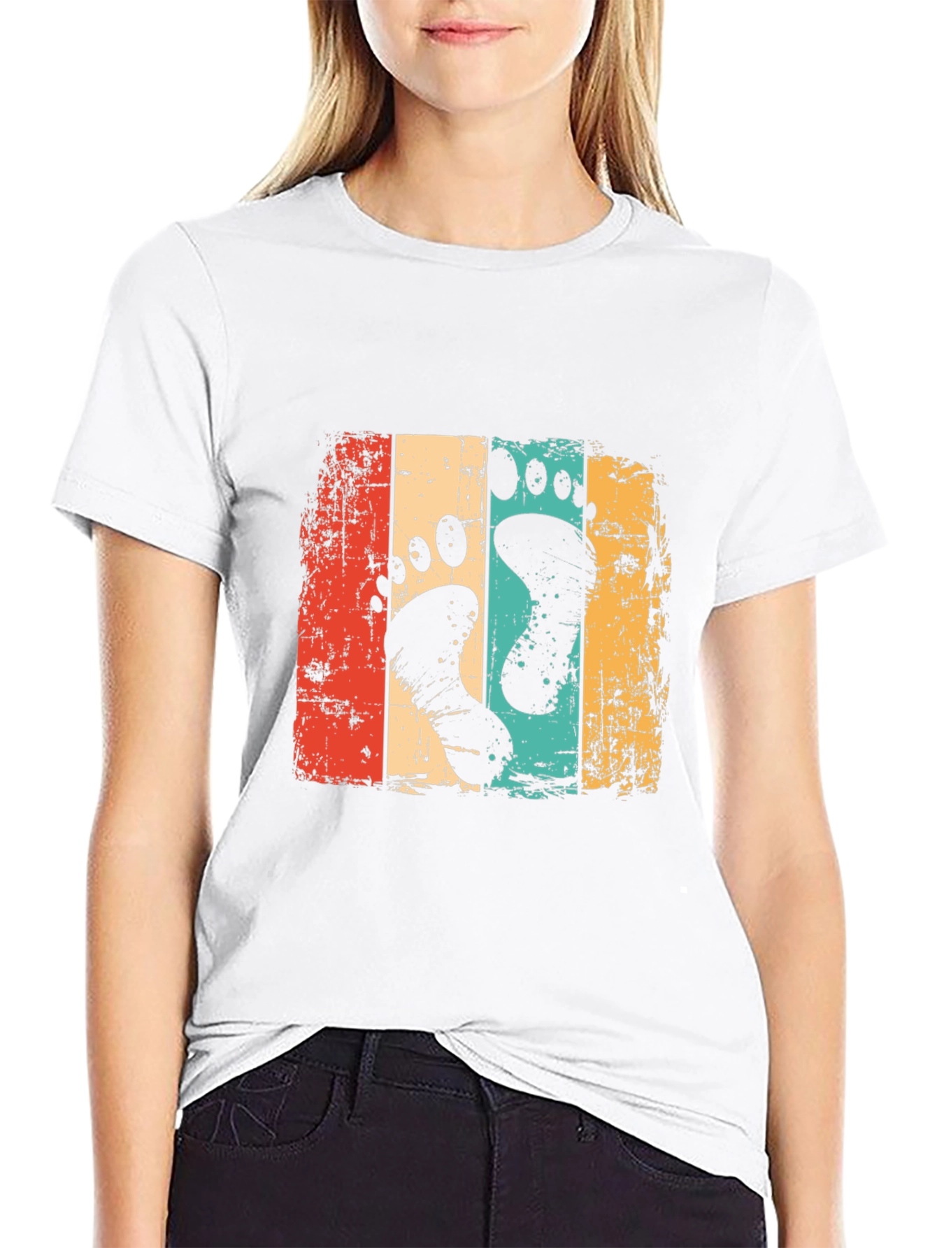 Retro Footprint Graphic Tee