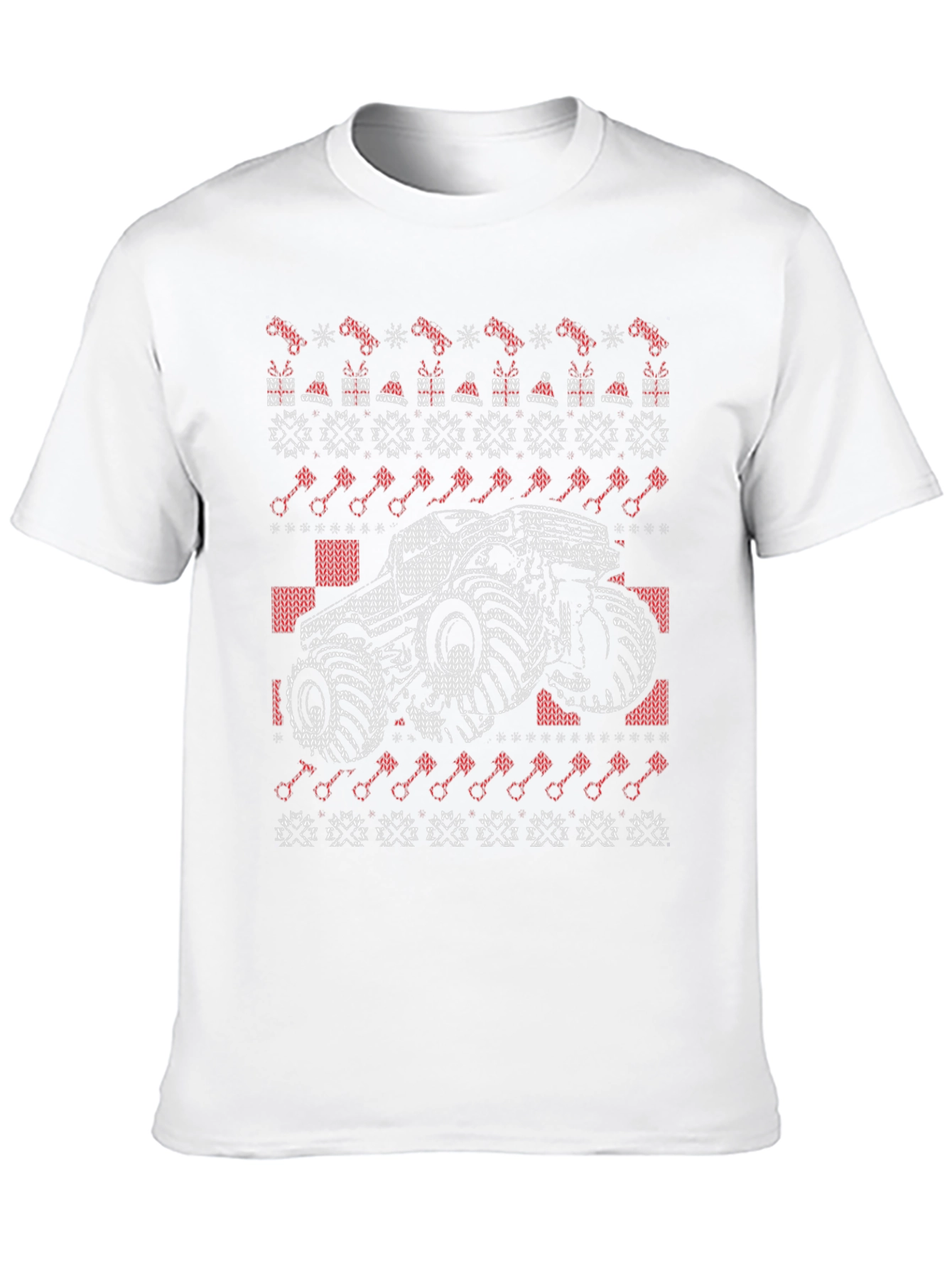Monster Truck Ugly Christmas Sweater T-Shirt