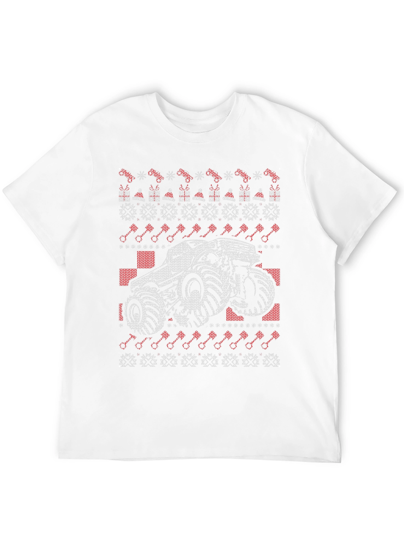 Monster Truck Ugly Christmas Sweater T-Shirt