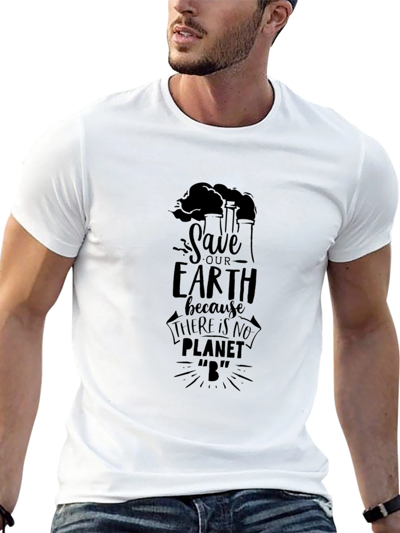 Save Our Earth Black Graphic Tee