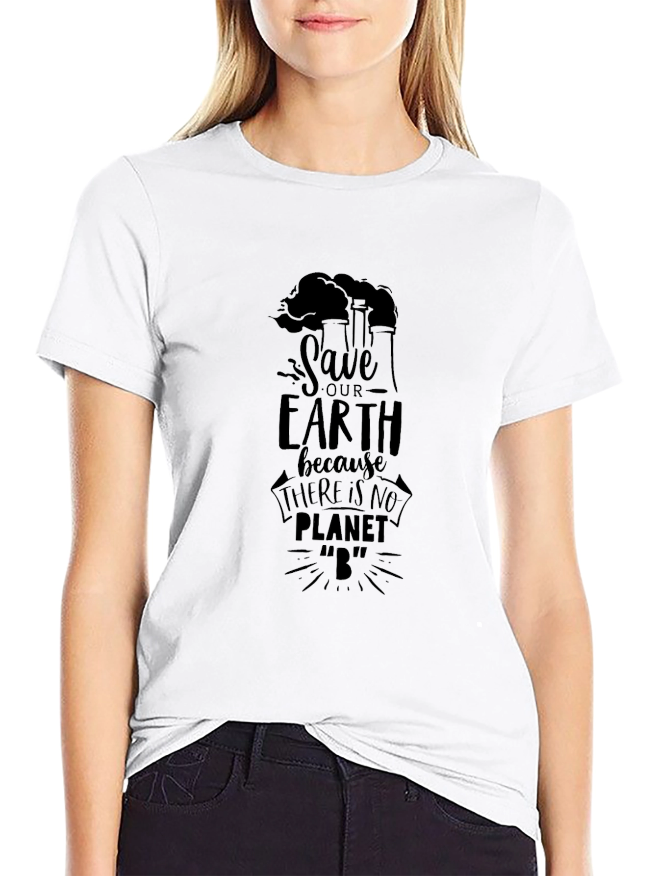 Save Our Earth Black Graphic Tee