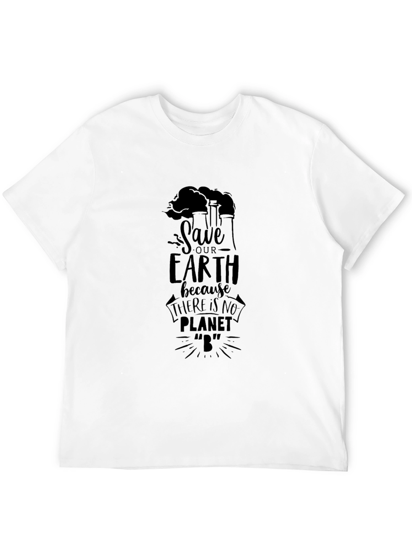 Save Our Earth Black Graphic Tee