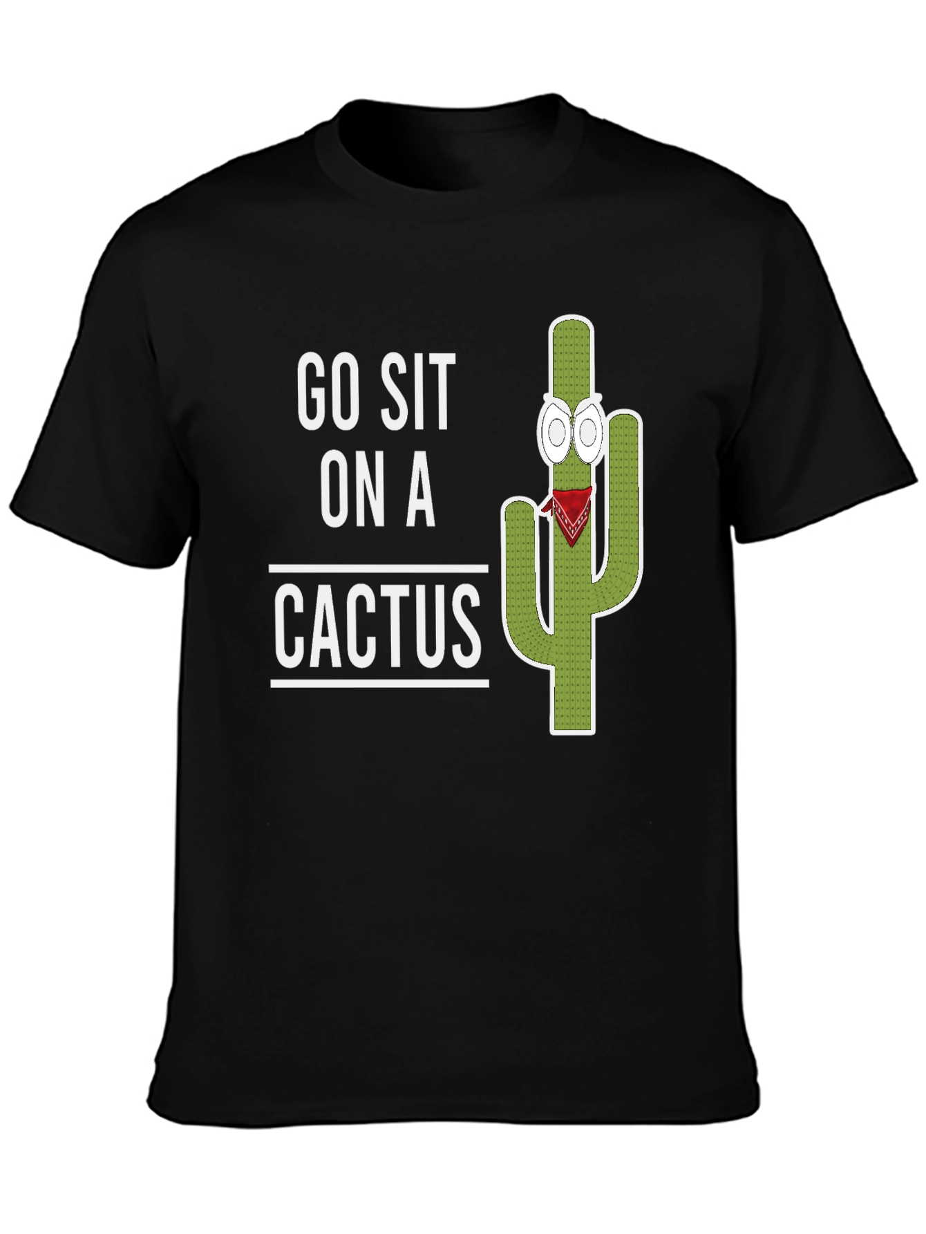 Go Sit On A Cactus Graphic T-Shirt