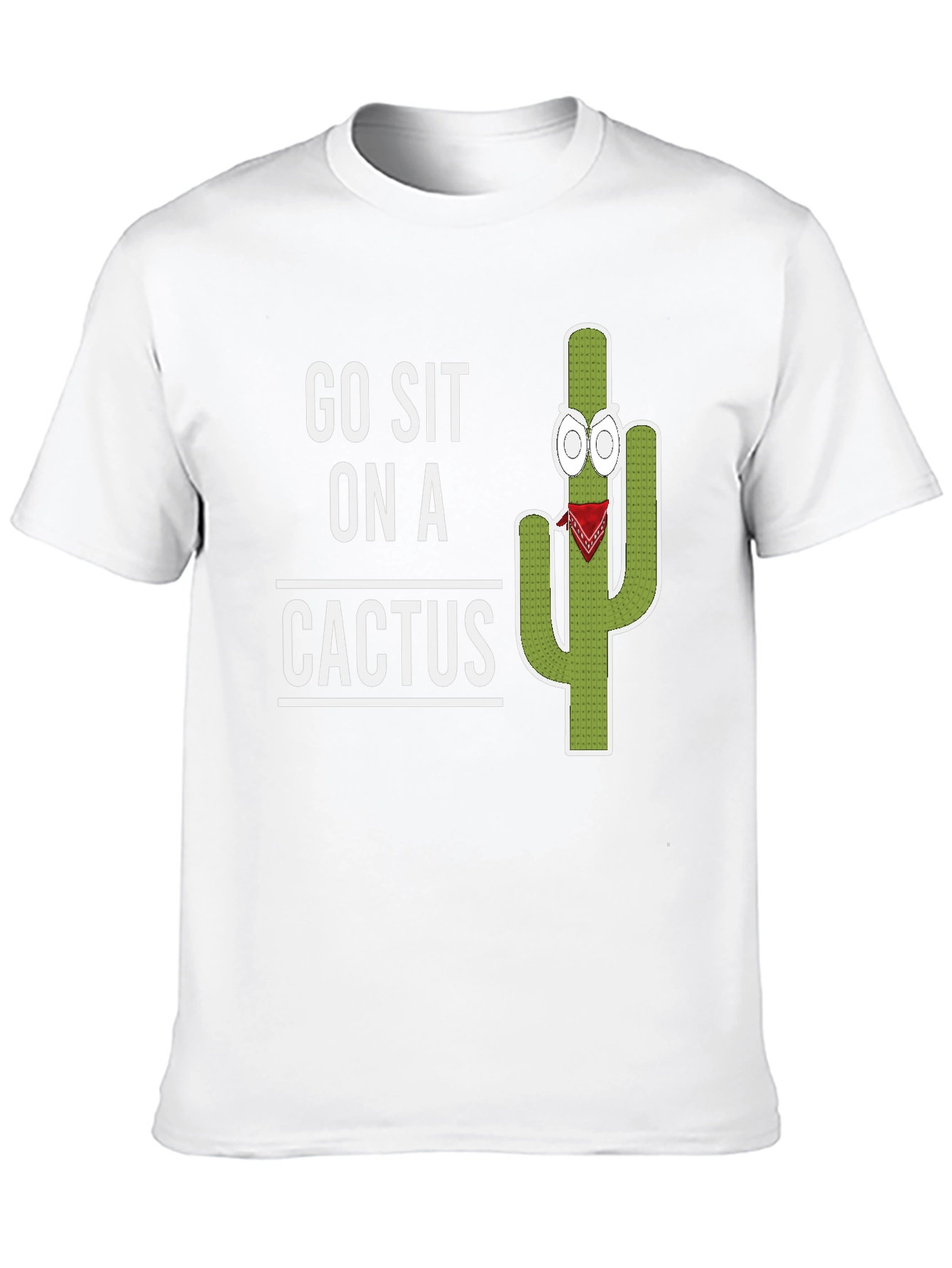 Go Sit On A Cactus Graphic T-Shirt