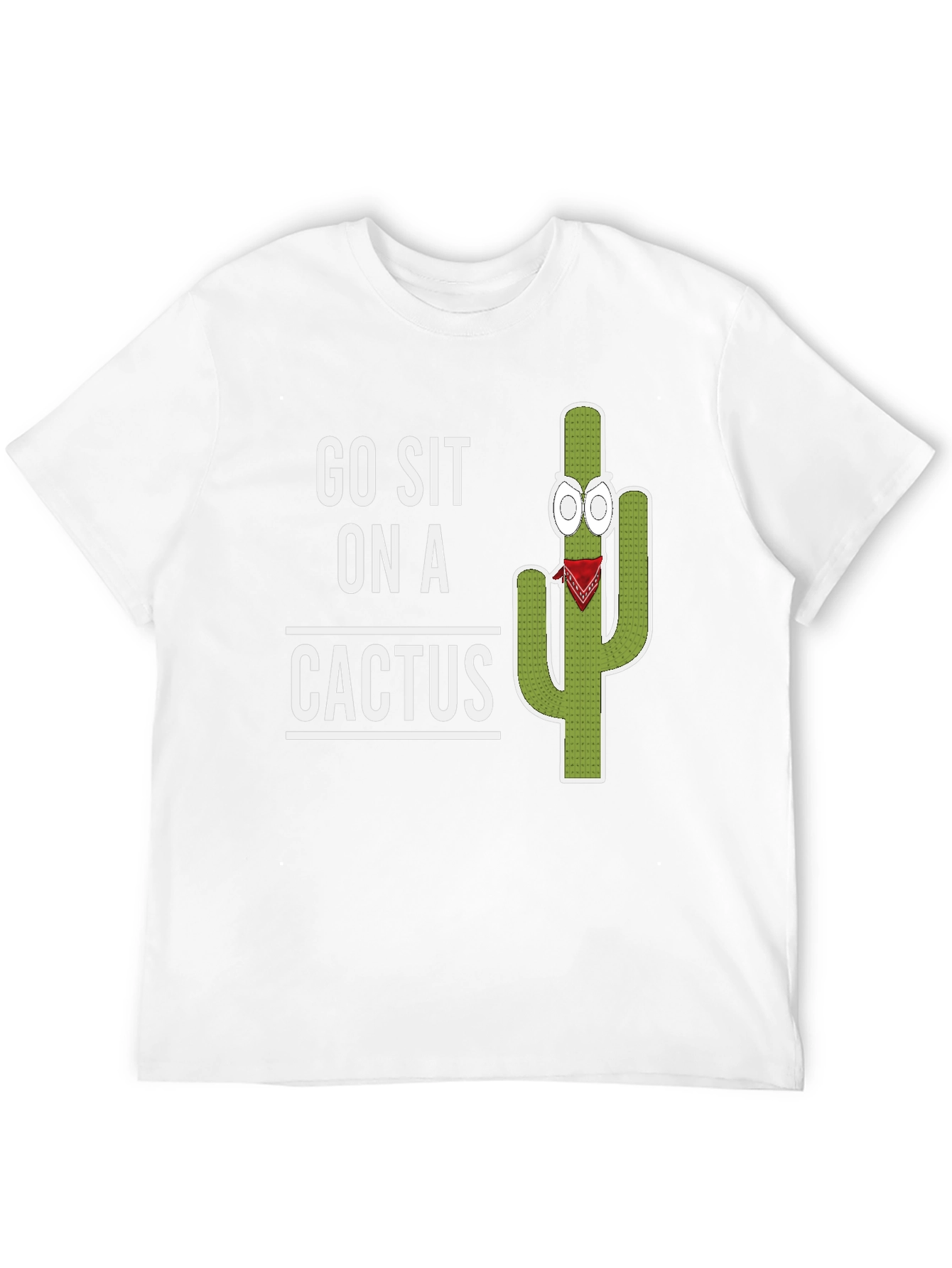 Go Sit On A Cactus Graphic T-Shirt