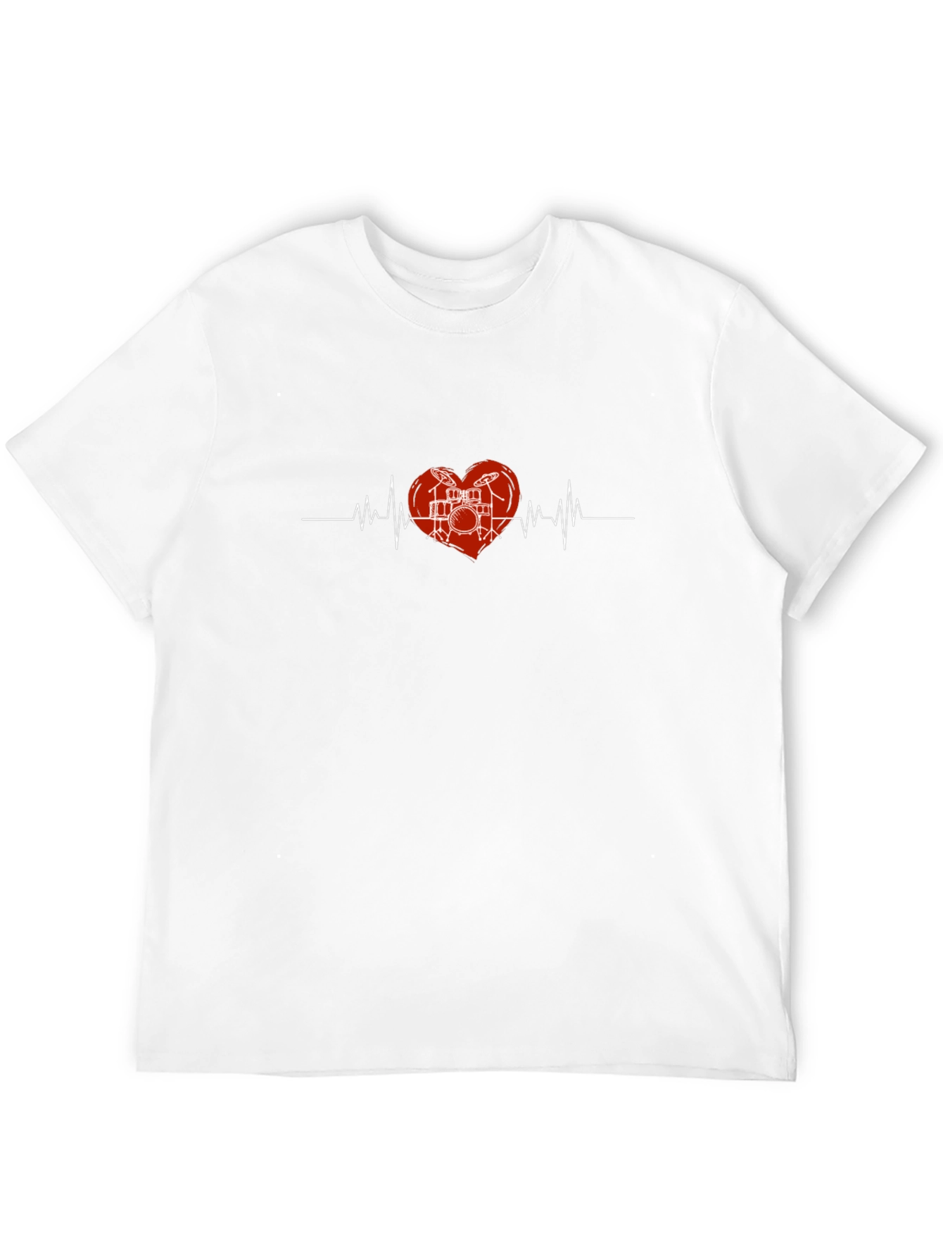 Drummer Heartbeat Graphic T-Shirt