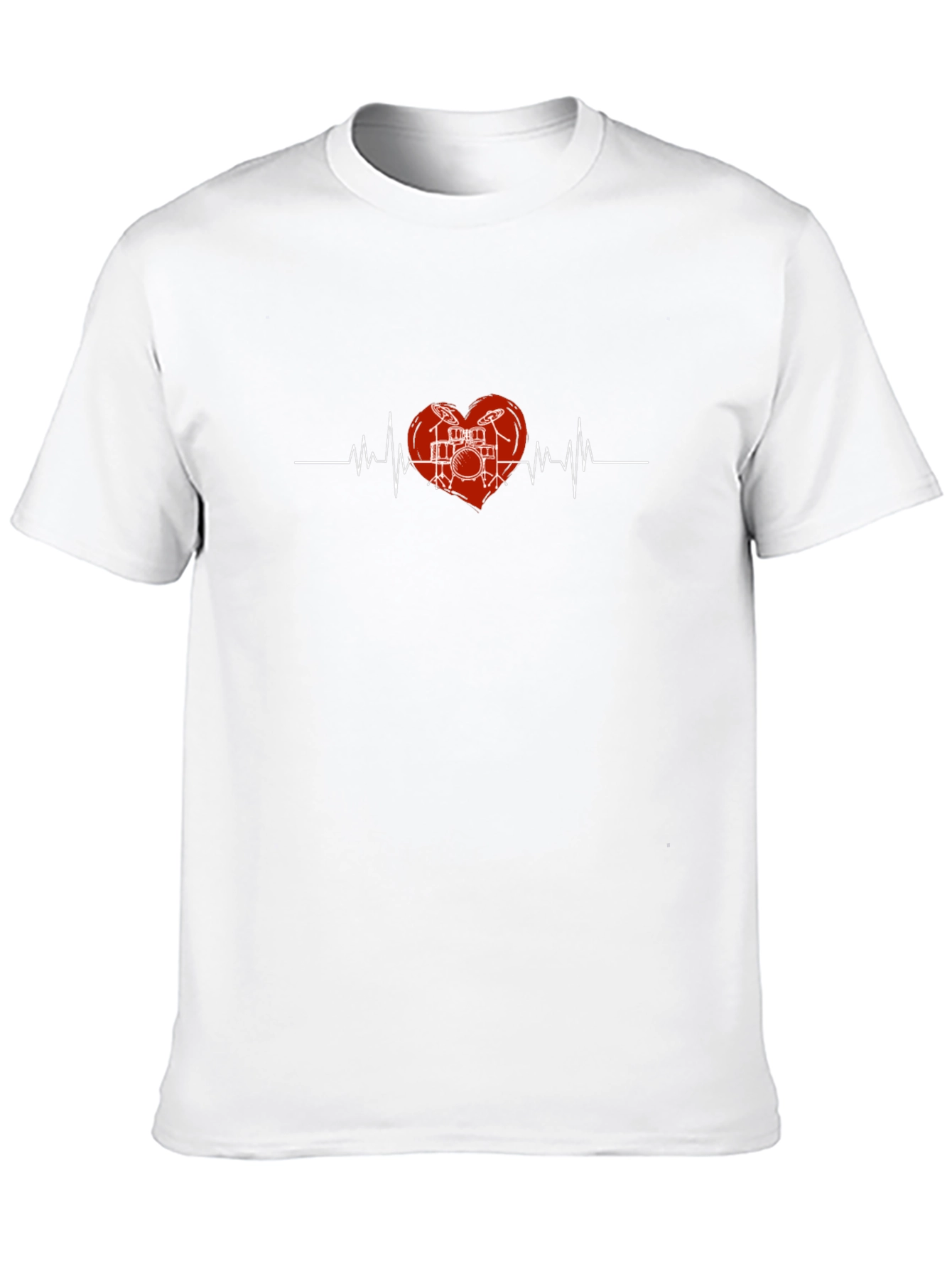 Drummer Heartbeat Graphic T-Shirt