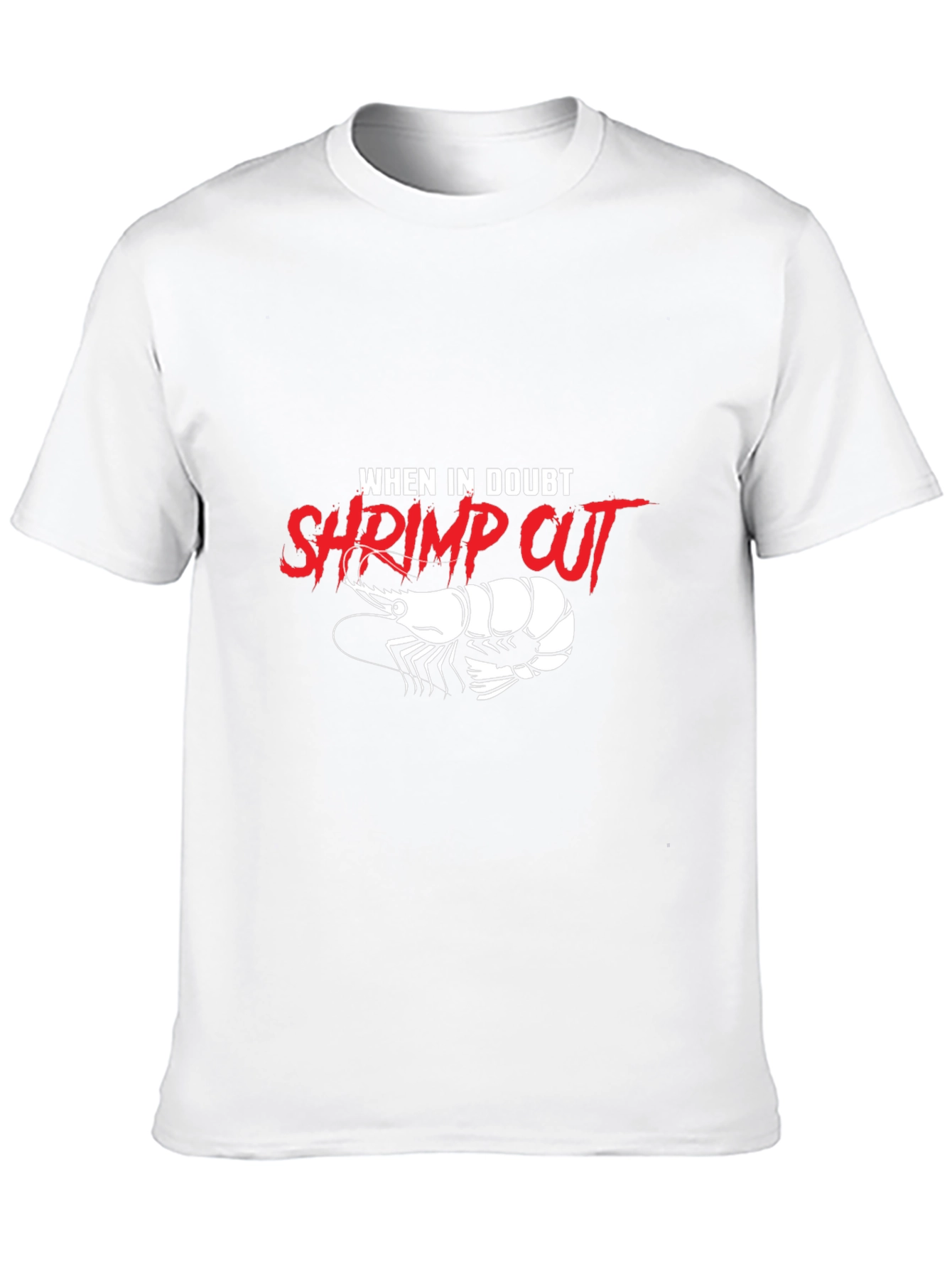 Shrimp Cut Graphic T-Shirt - Black