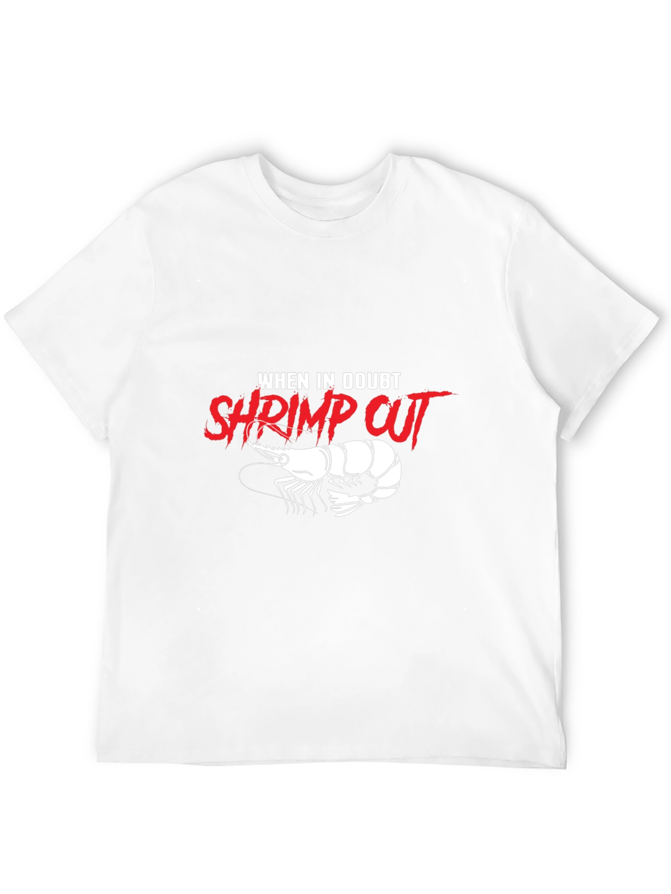 Shrimp Cut Graphic T-Shirt - Black