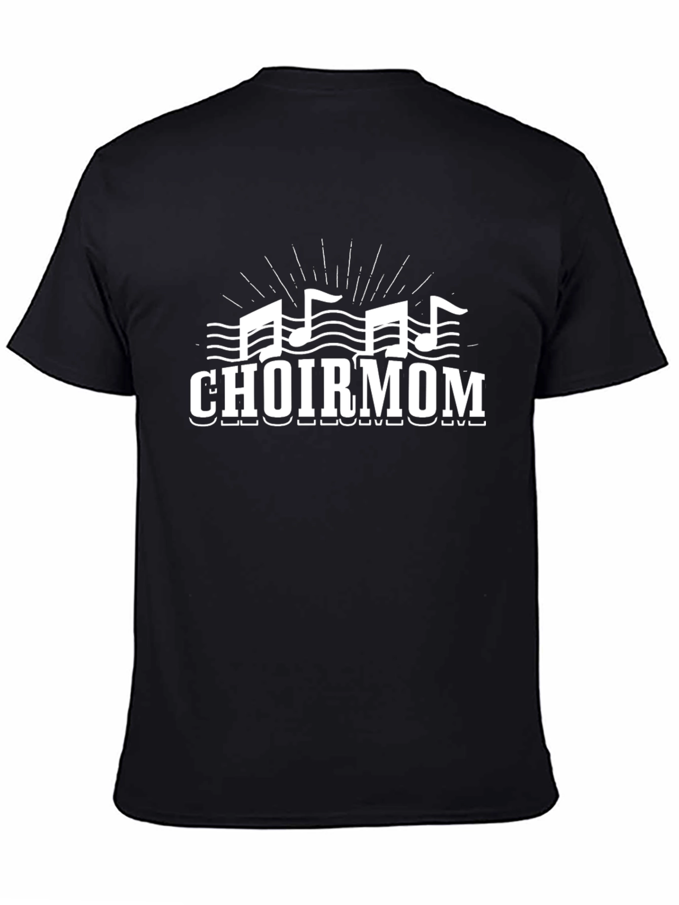 Choir Mom T-Shirt - Music Notes Graphic Tee
