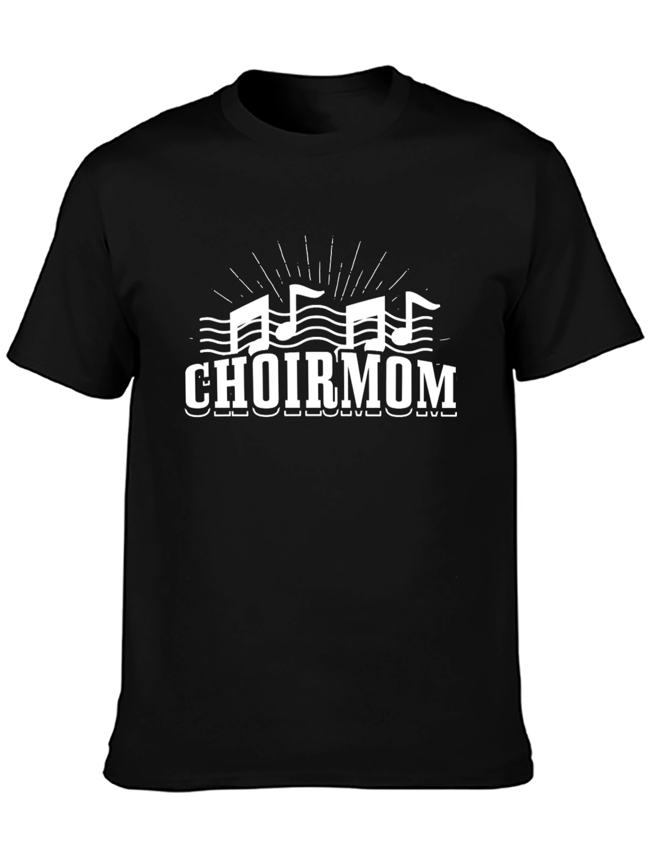 Choir Mom T-Shirt - Music Notes Graphic Tee