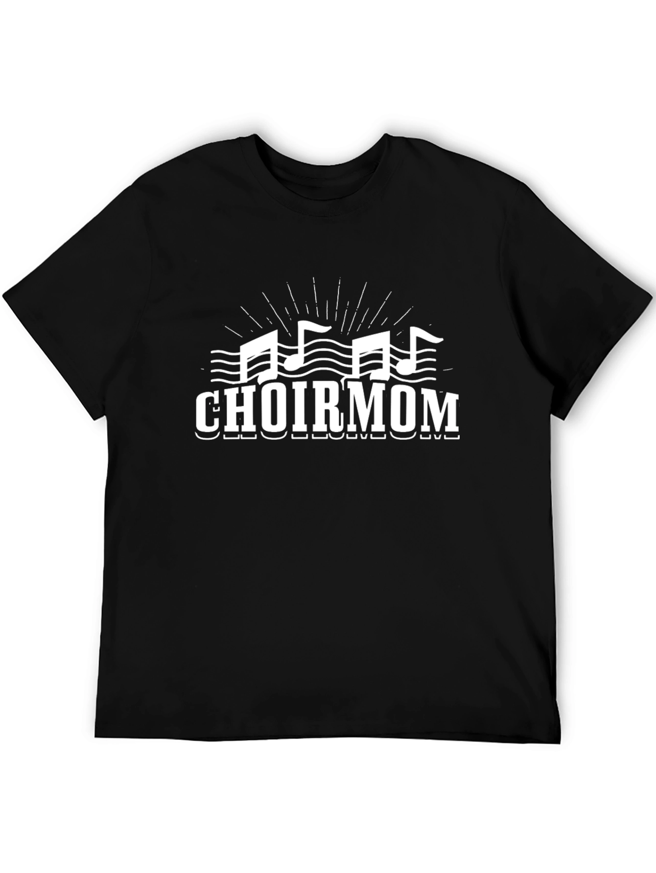 Choir Mom T-Shirt - Music Notes Graphic Tee