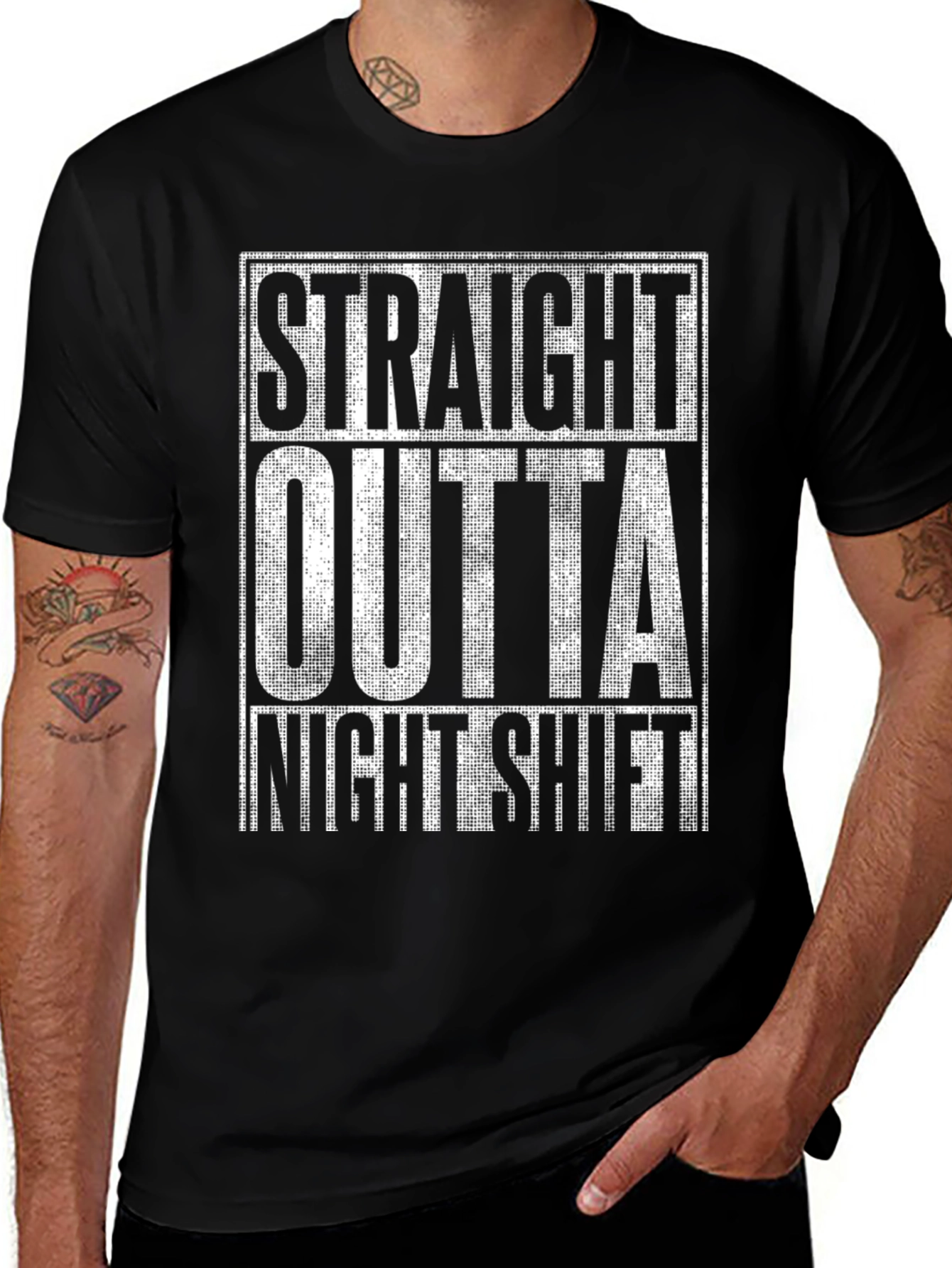 Straight Outta Night Shift Graphic Tee