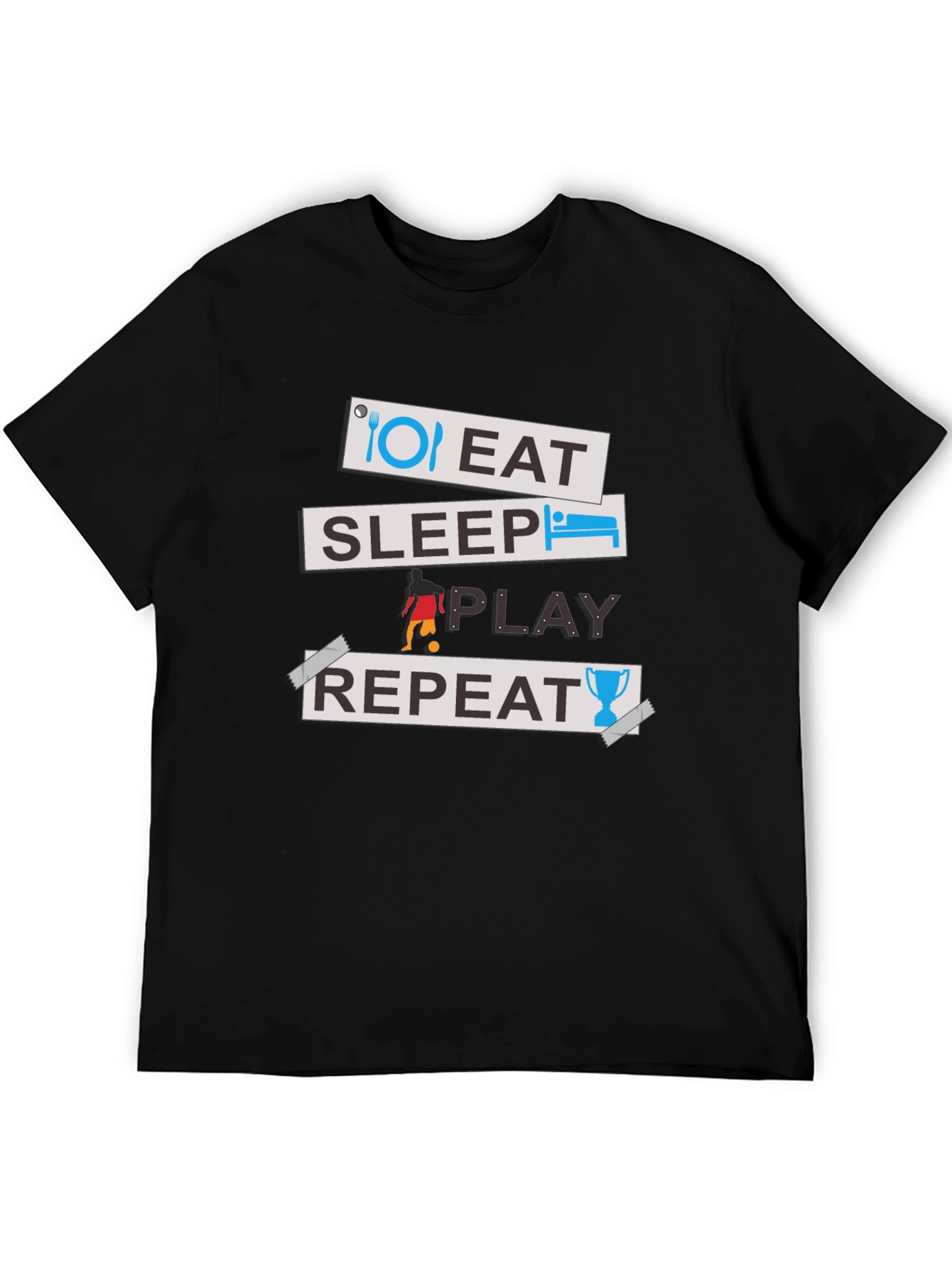 Eat Sleep Play Repeat Graphic Tee