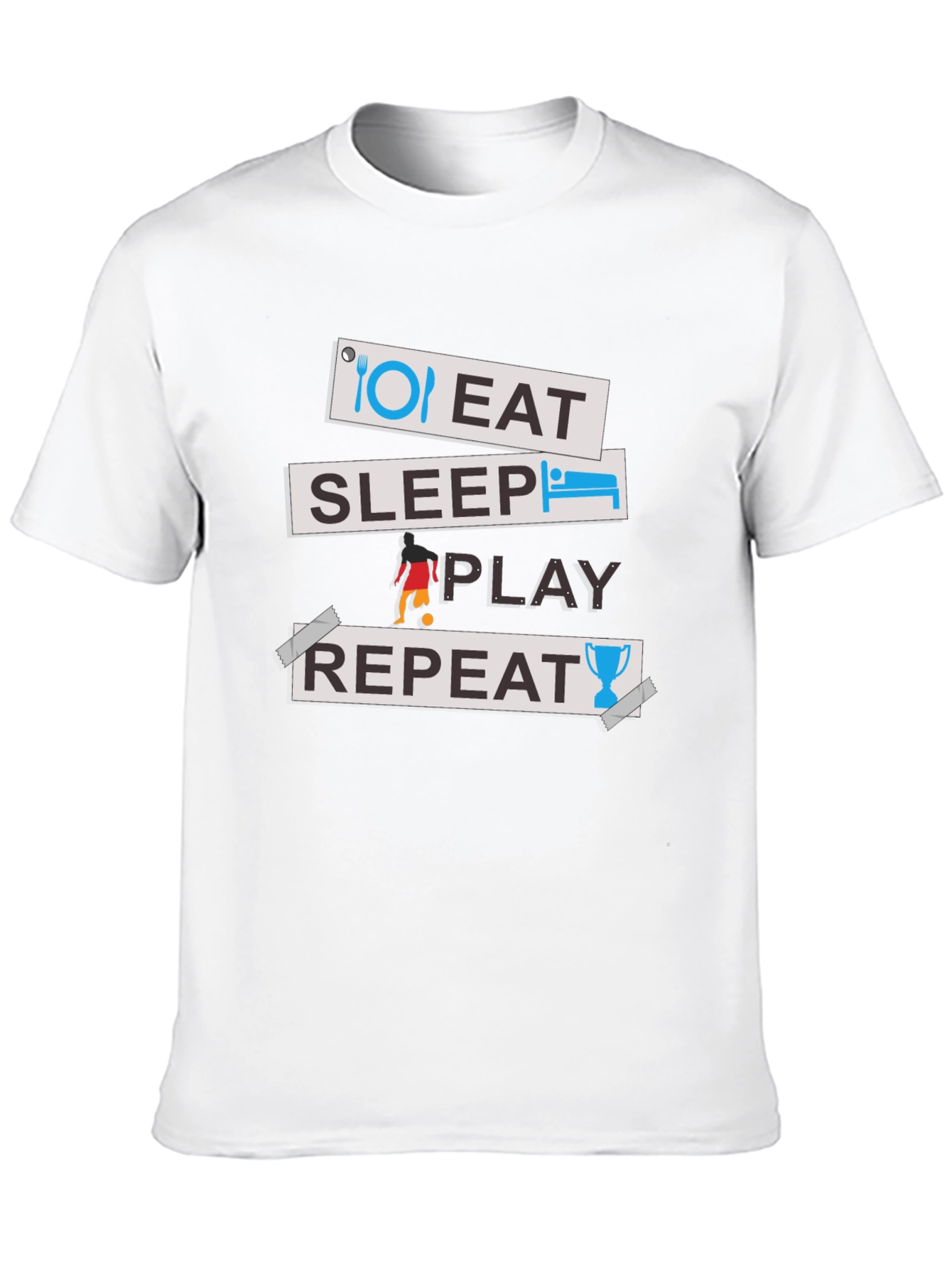 Eat Sleep Play Repeat Graphic Tee