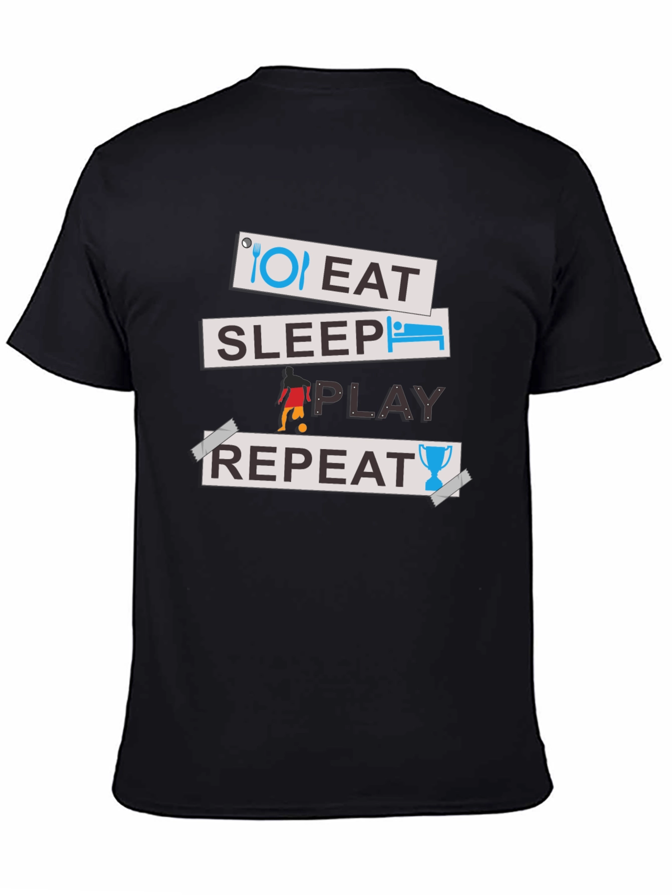 Eat Sleep Play Repeat Graphic Tee
