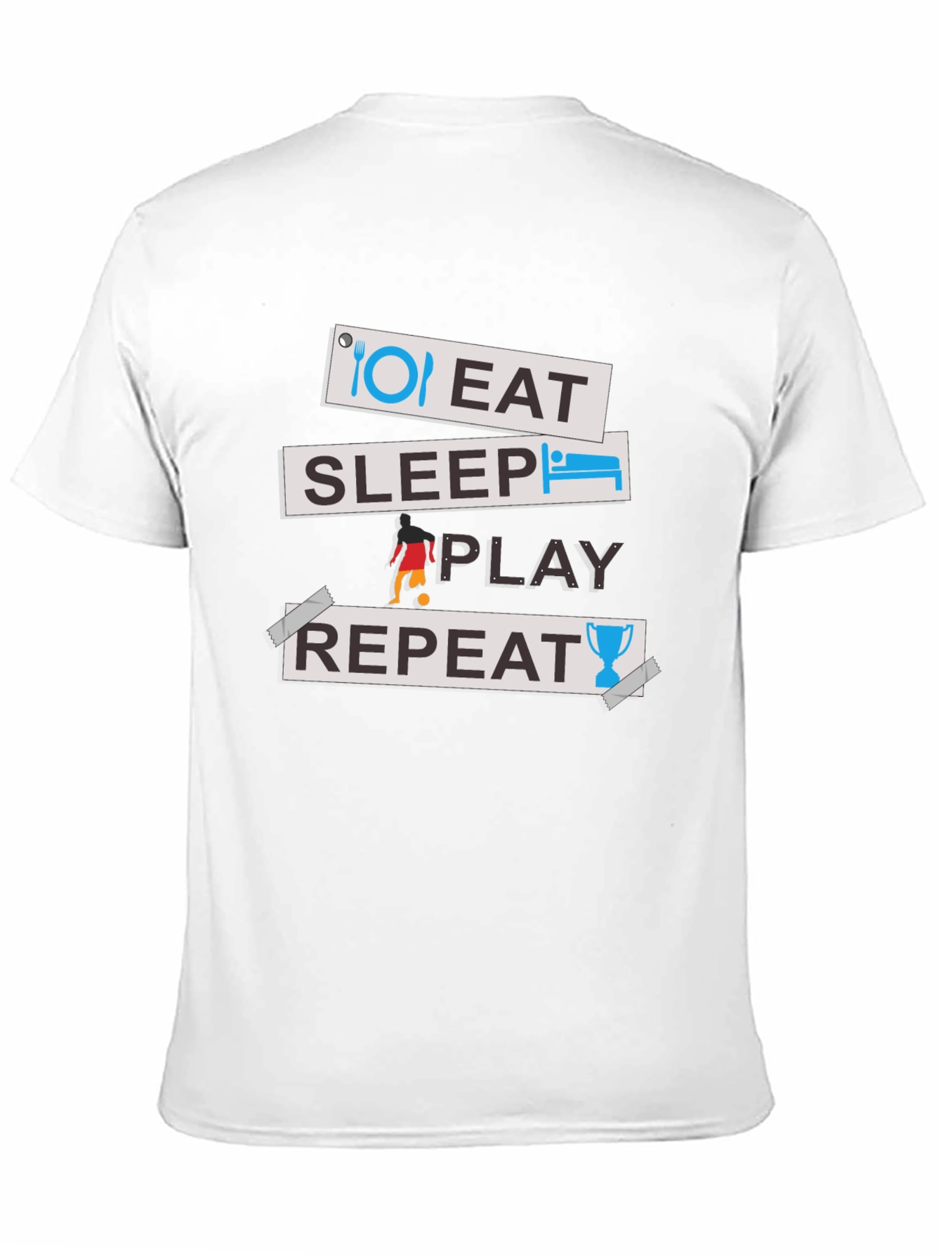 Eat Sleep Play Repeat Graphic Tee