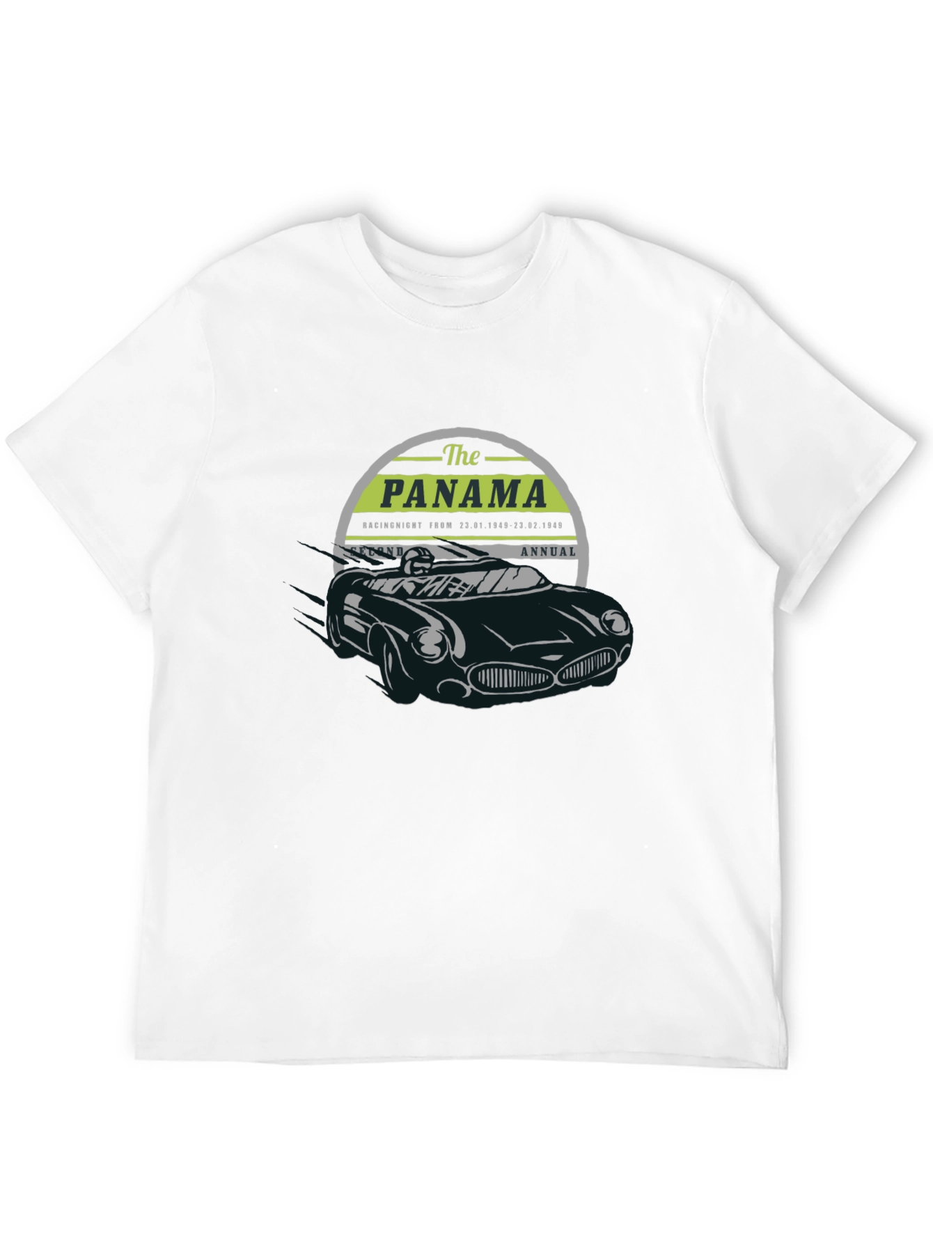 Panama Racing Car Black T-Shirt