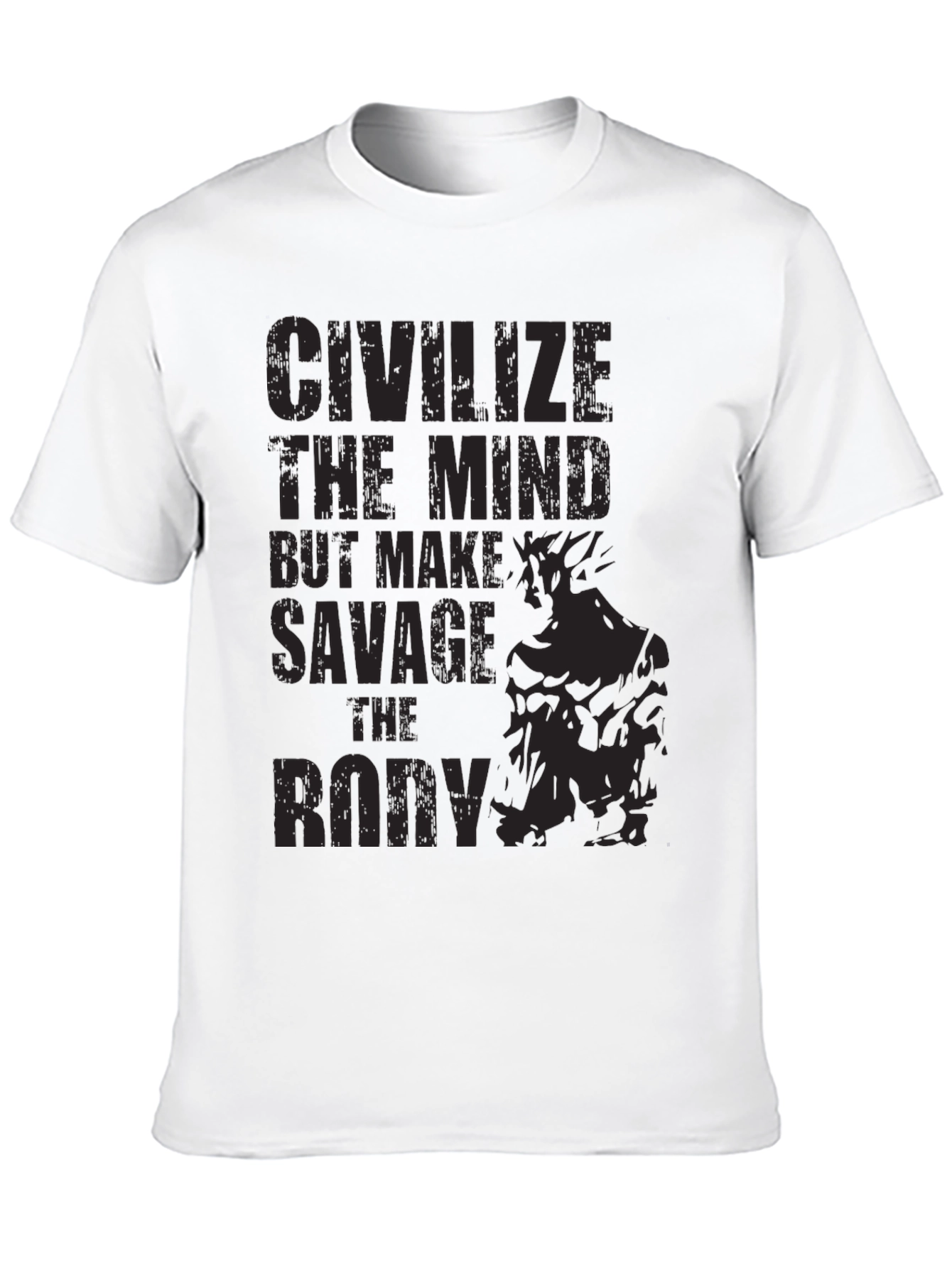 Savage Bodybuilding Black Graphic Tee