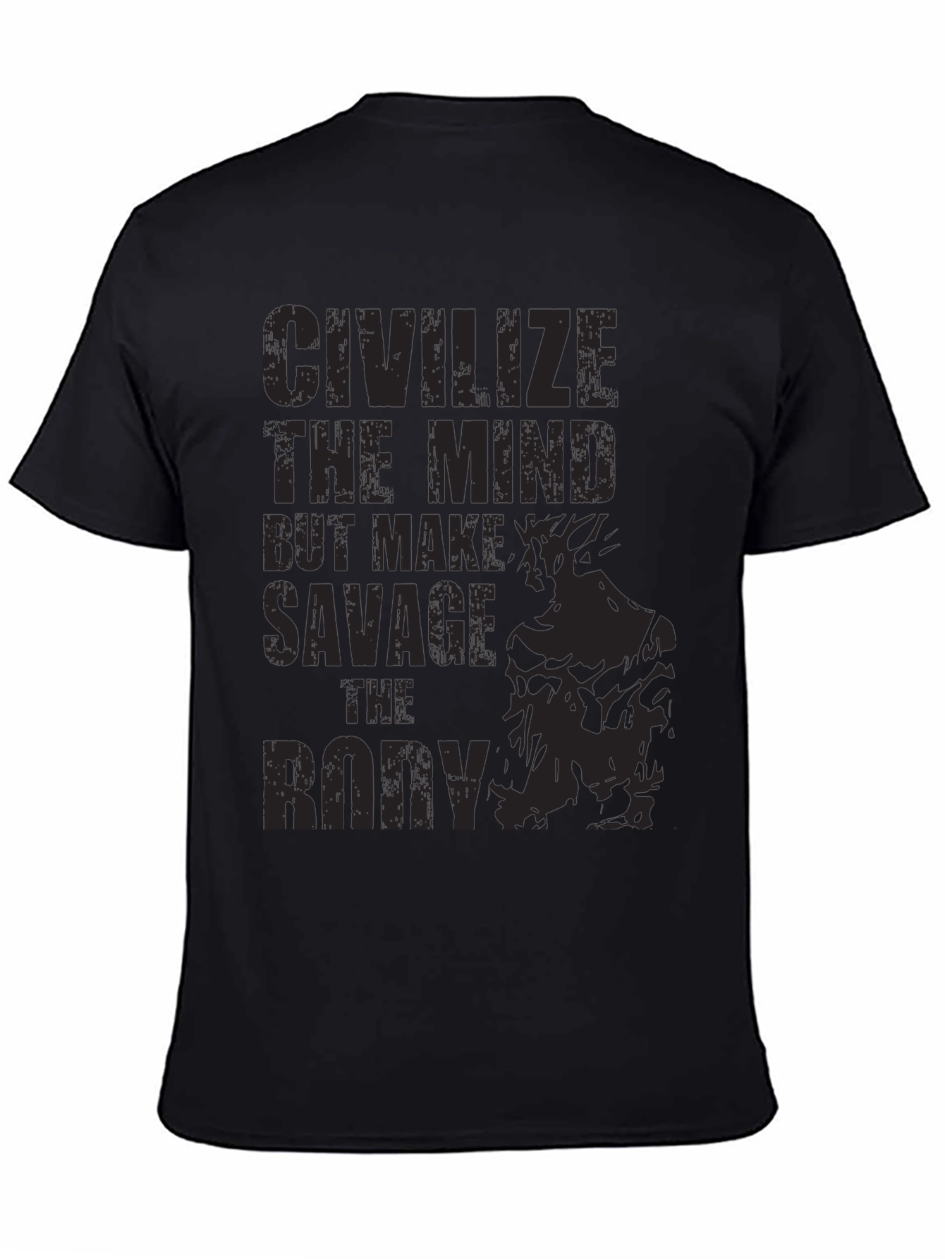 Savage Bodybuilding Black Graphic Tee