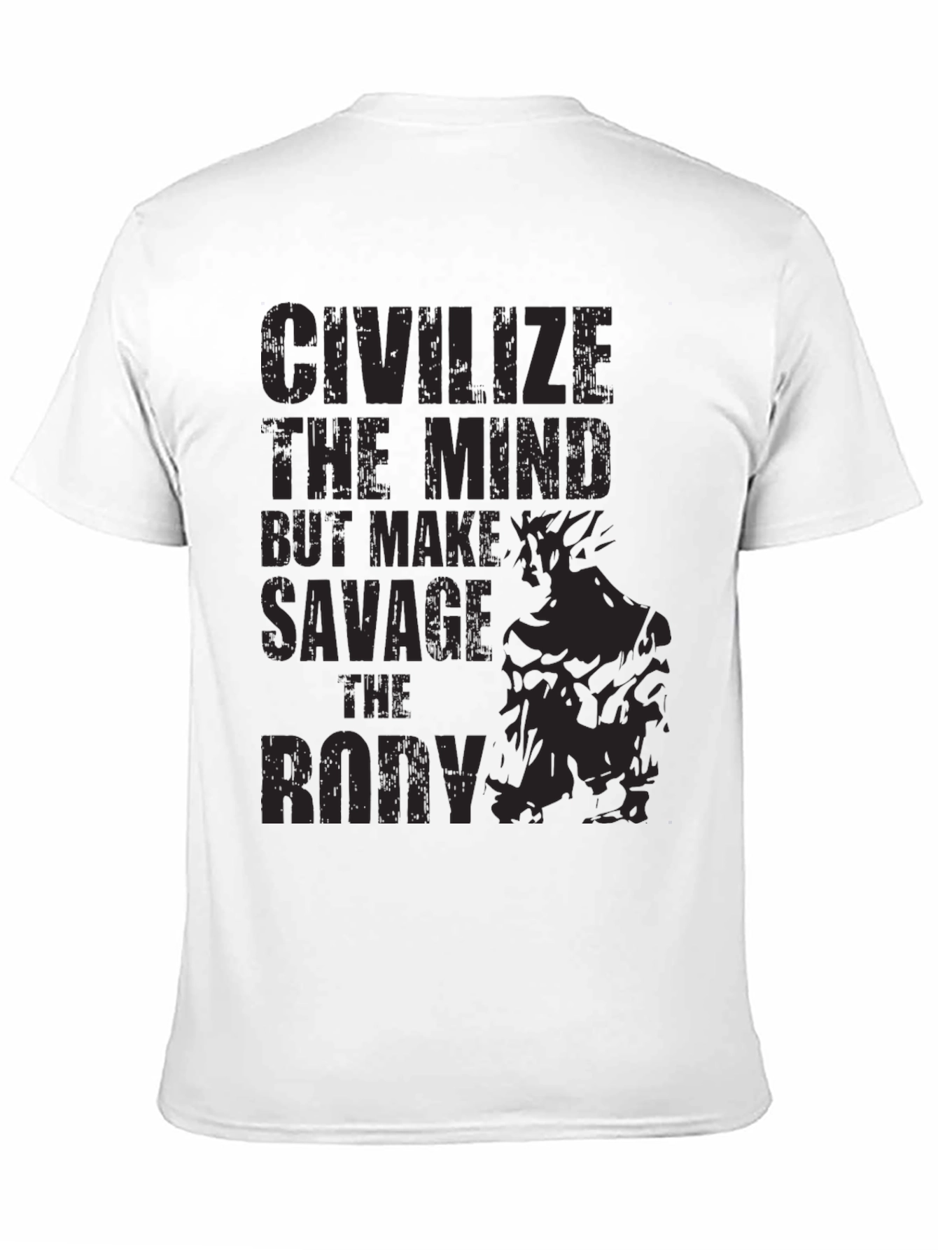 Savage Bodybuilding Black Graphic Tee