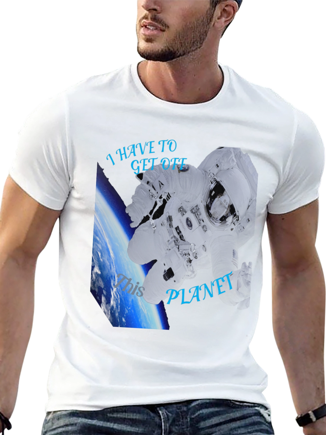 I Have To Get Off This Planet Black T-Shirt
