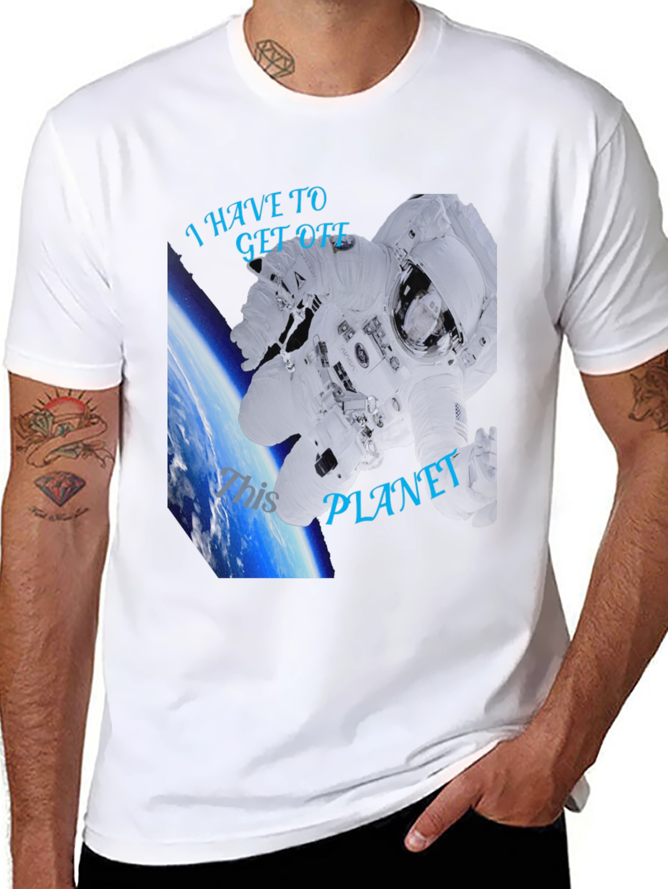 I Have To Get Off This Planet Black T-Shirt