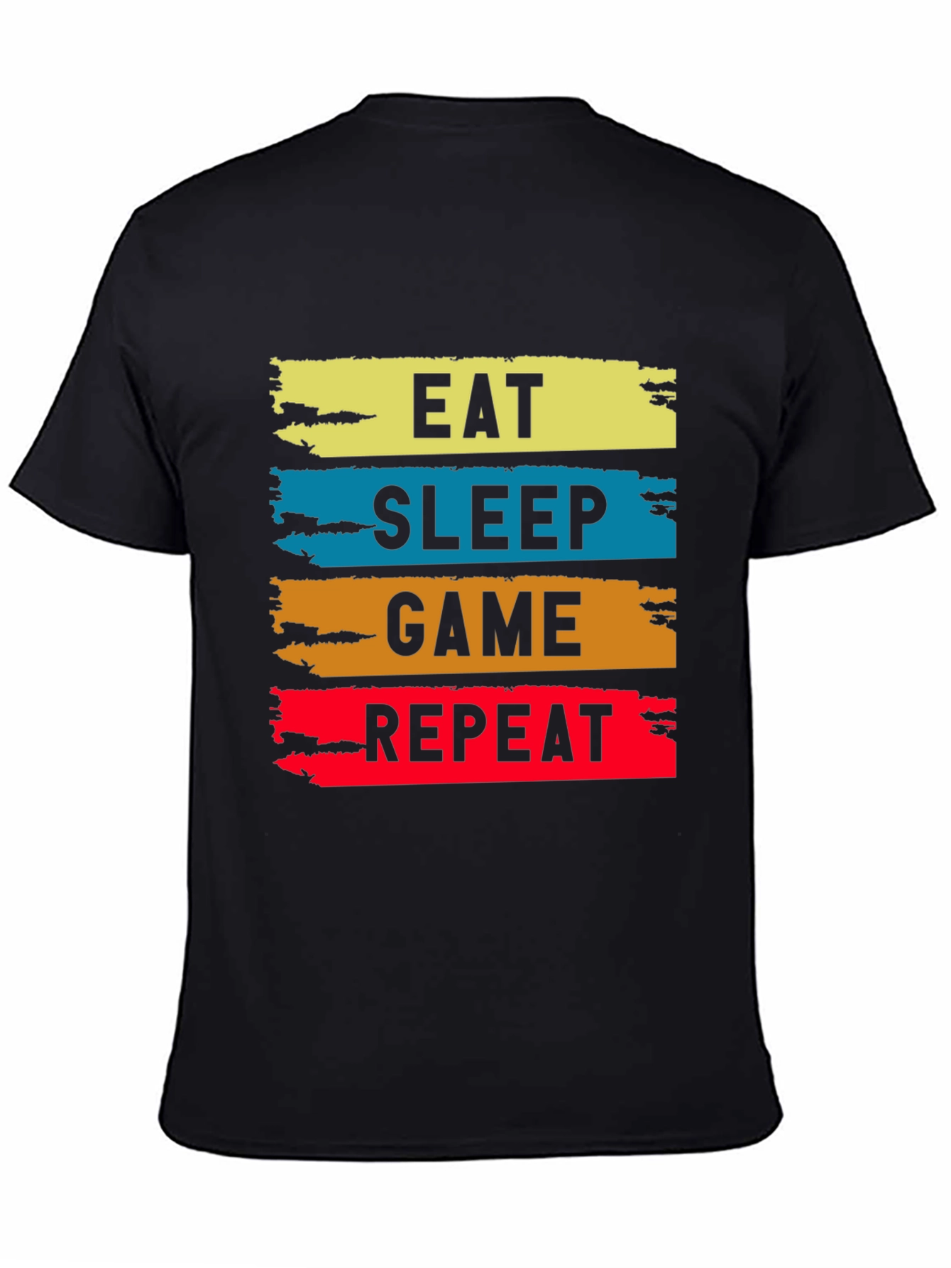Eat Sleep Game Repeat Graphic Tee - Gamer T-Shirt