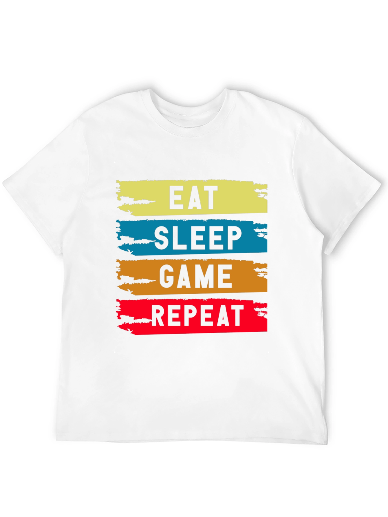 Eat Sleep Game Repeat Graphic Tee - Gamer T-Shirt