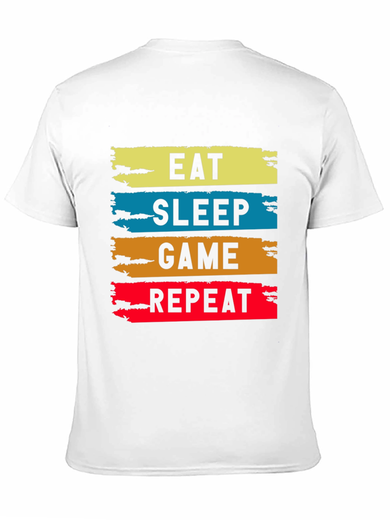 Eat Sleep Game Repeat Graphic Tee - Gamer T-Shirt