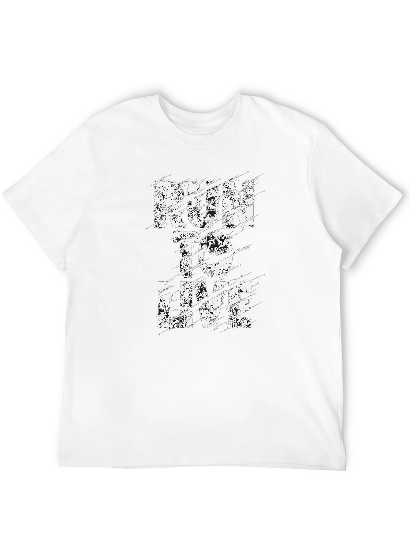 Run to Live Graphic Print T-Shirt