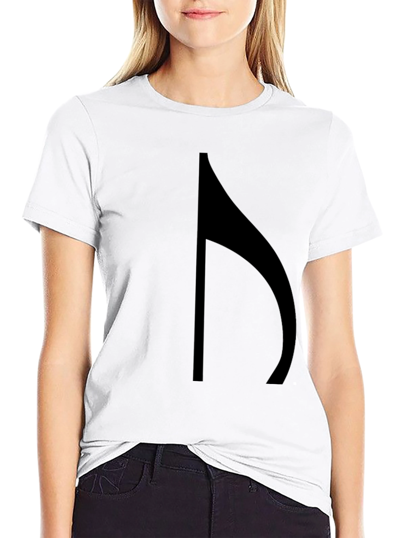 Mens Black T-Shirt with Abstract Graphic