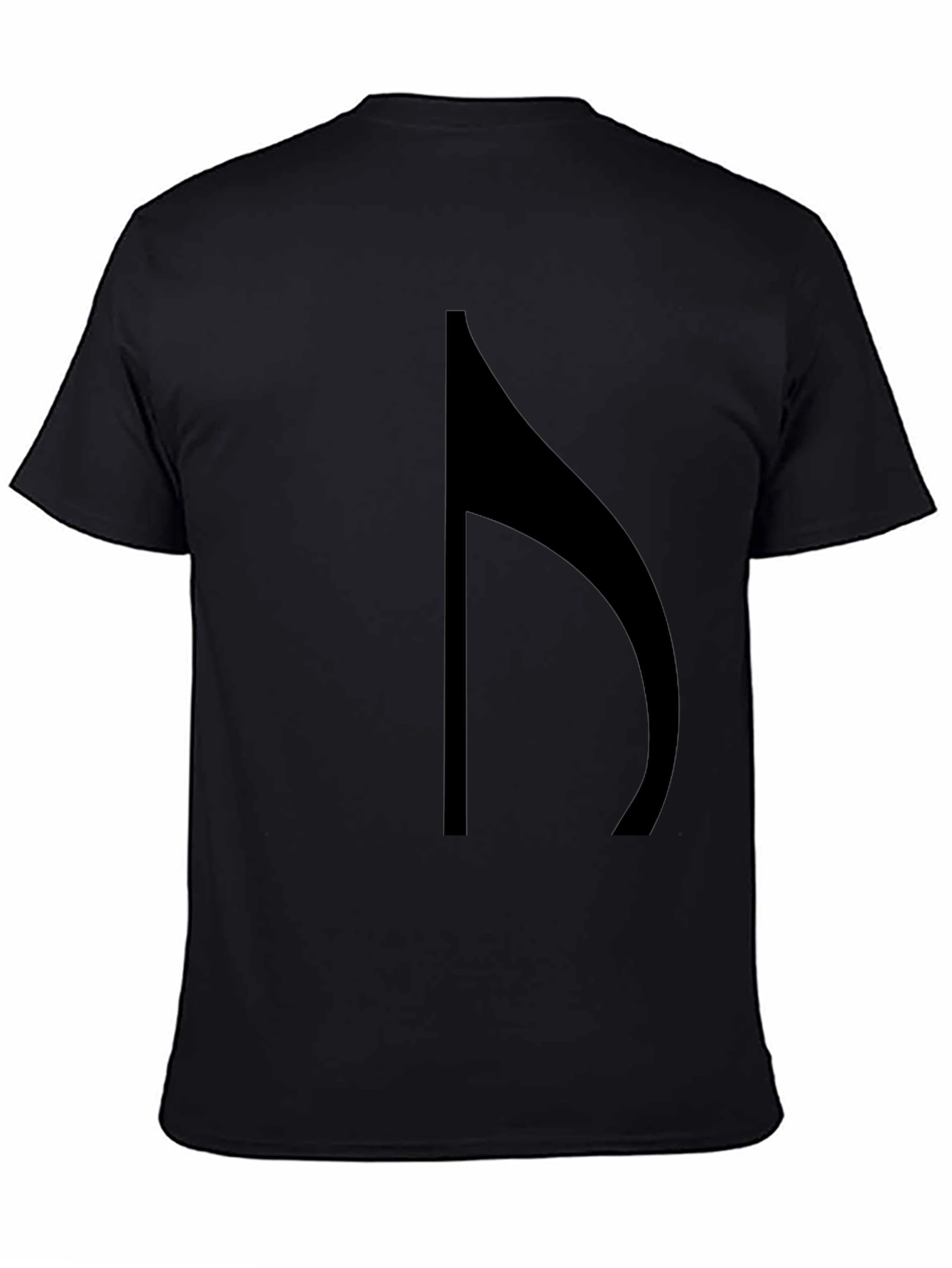 Mens Black T-Shirt with Abstract Graphic